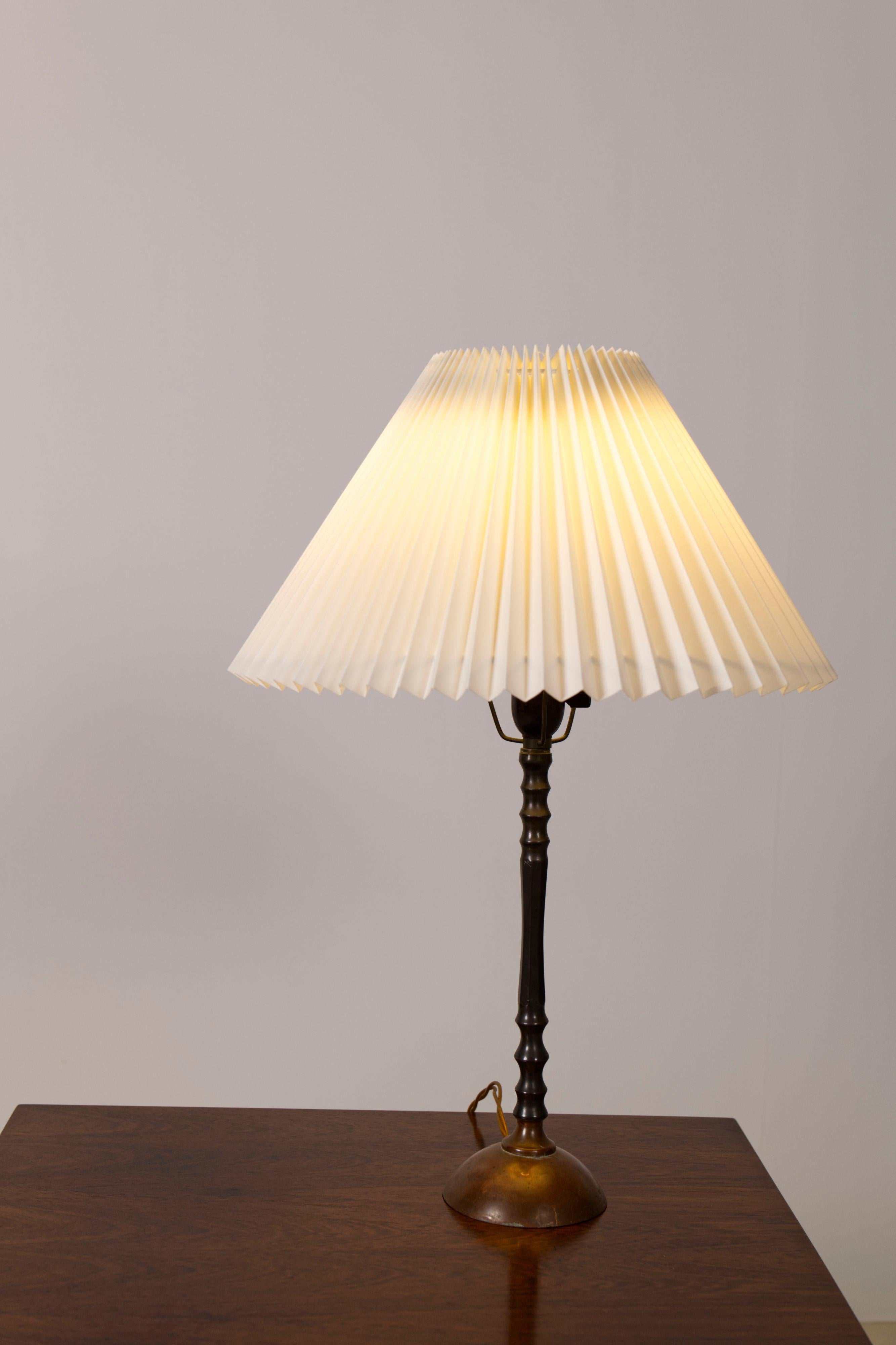Brass an Copper table lamp, Denmark, 1960s For Sale 5