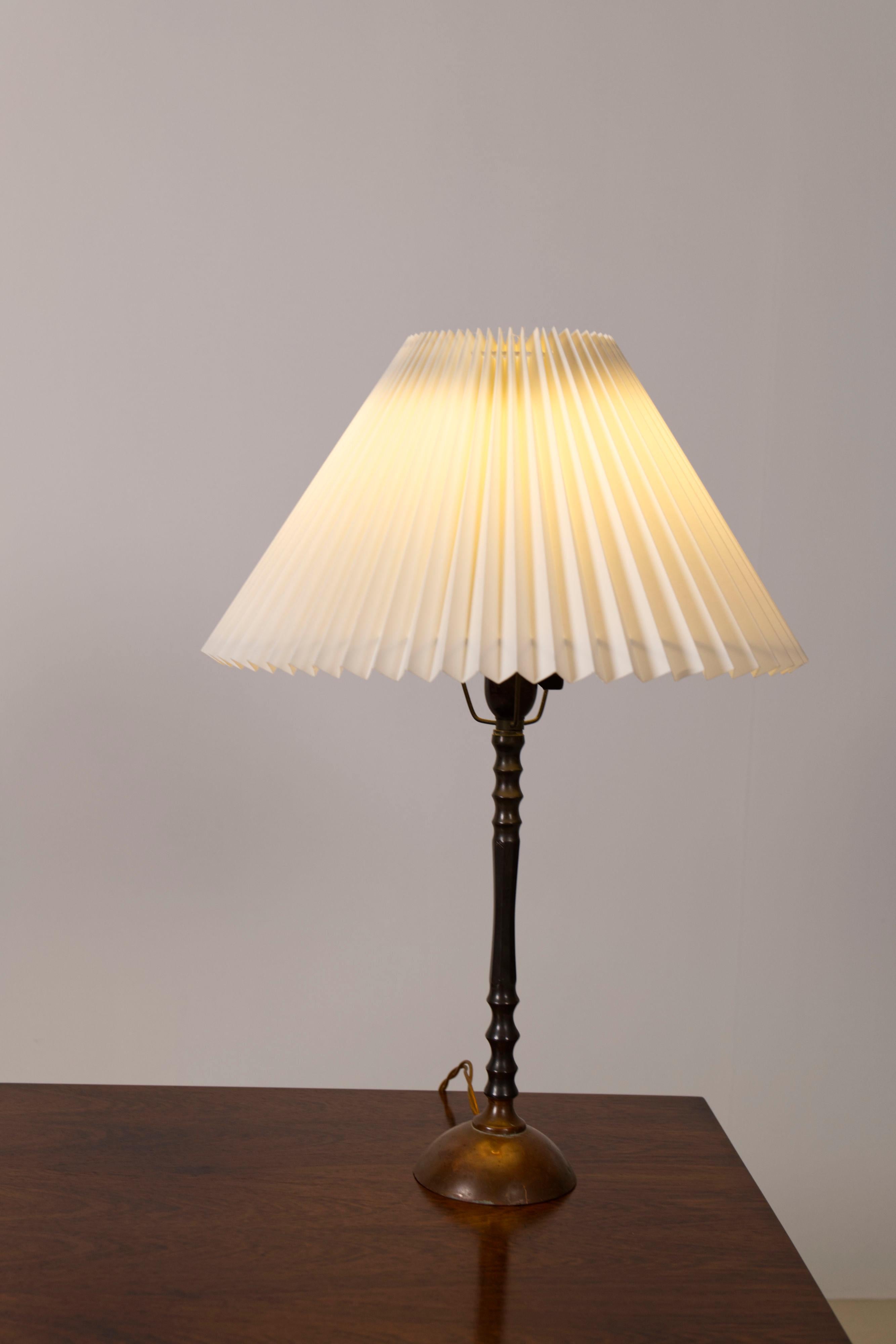 Brass an Copper table lamp, Denmark, 1960s For Sale 6