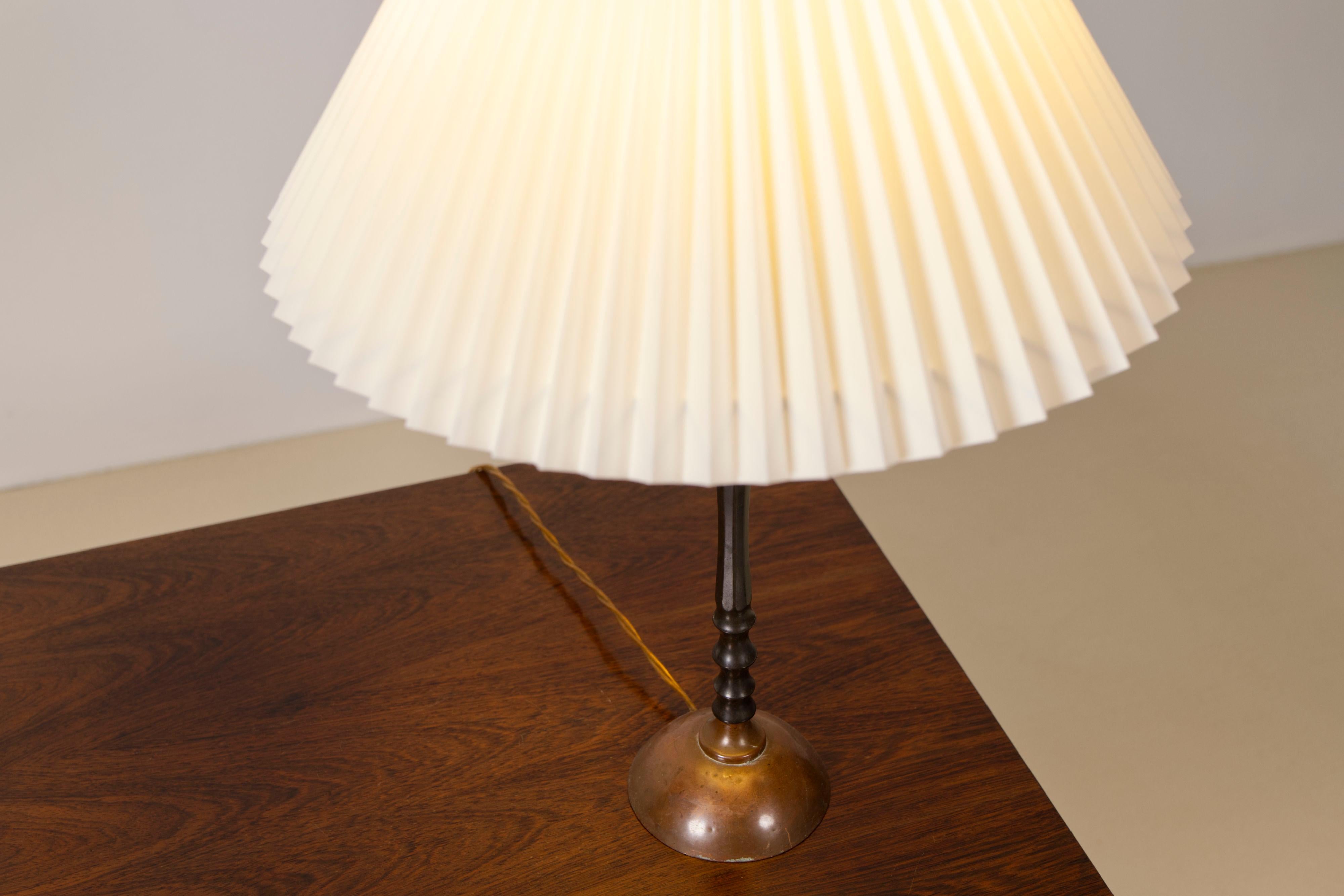 Brass an Copper table lamp, Denmark, 1960s For Sale 8