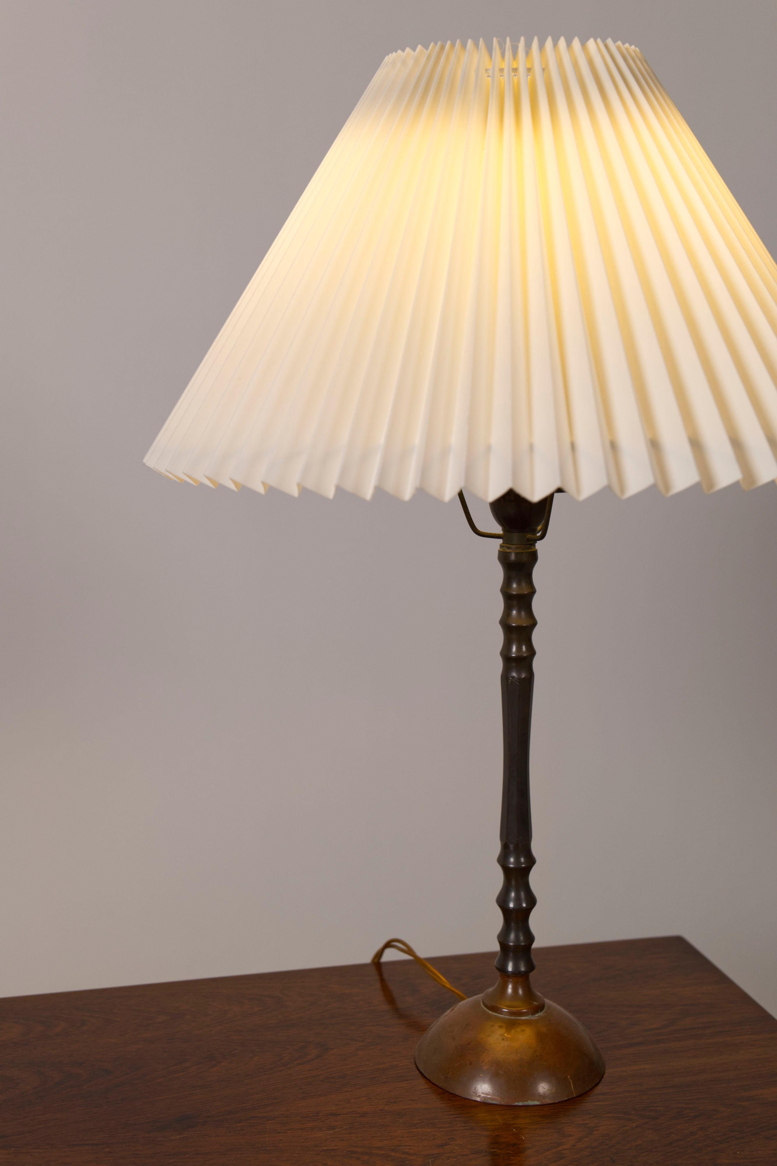 Brass an Copper table lamp, Denmark, 1960s For Sale 10