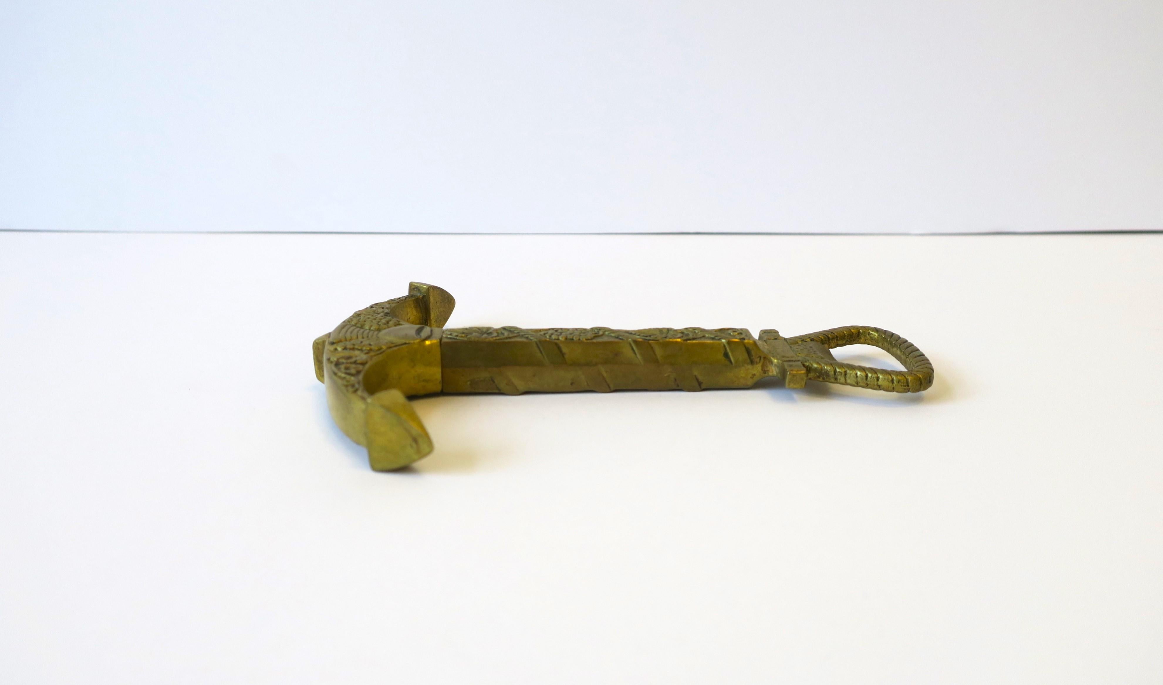 Brass Anchor Wine and Bottle Opener 2