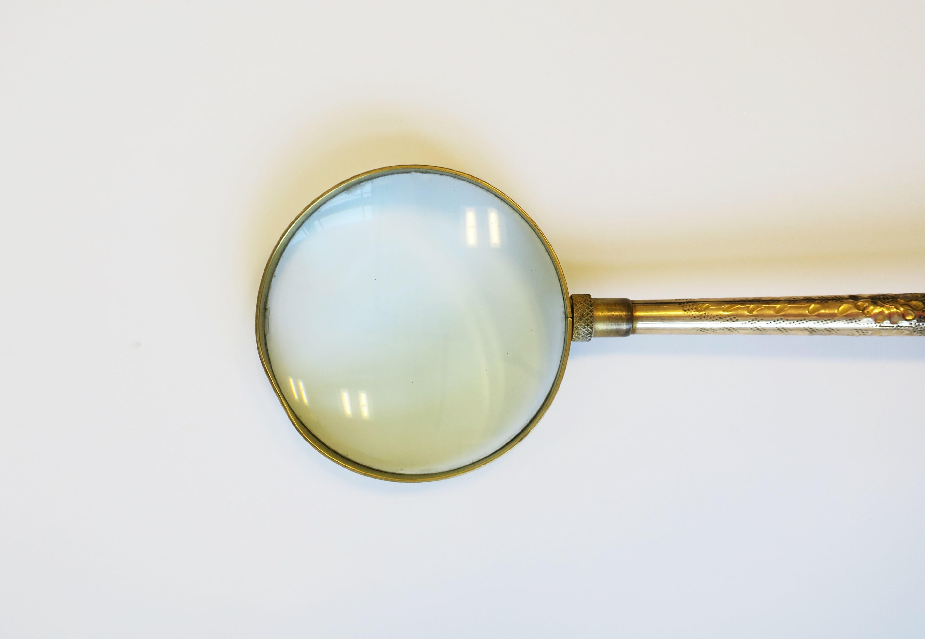 Brass and Abalone Seashell Magnifying Glass 4