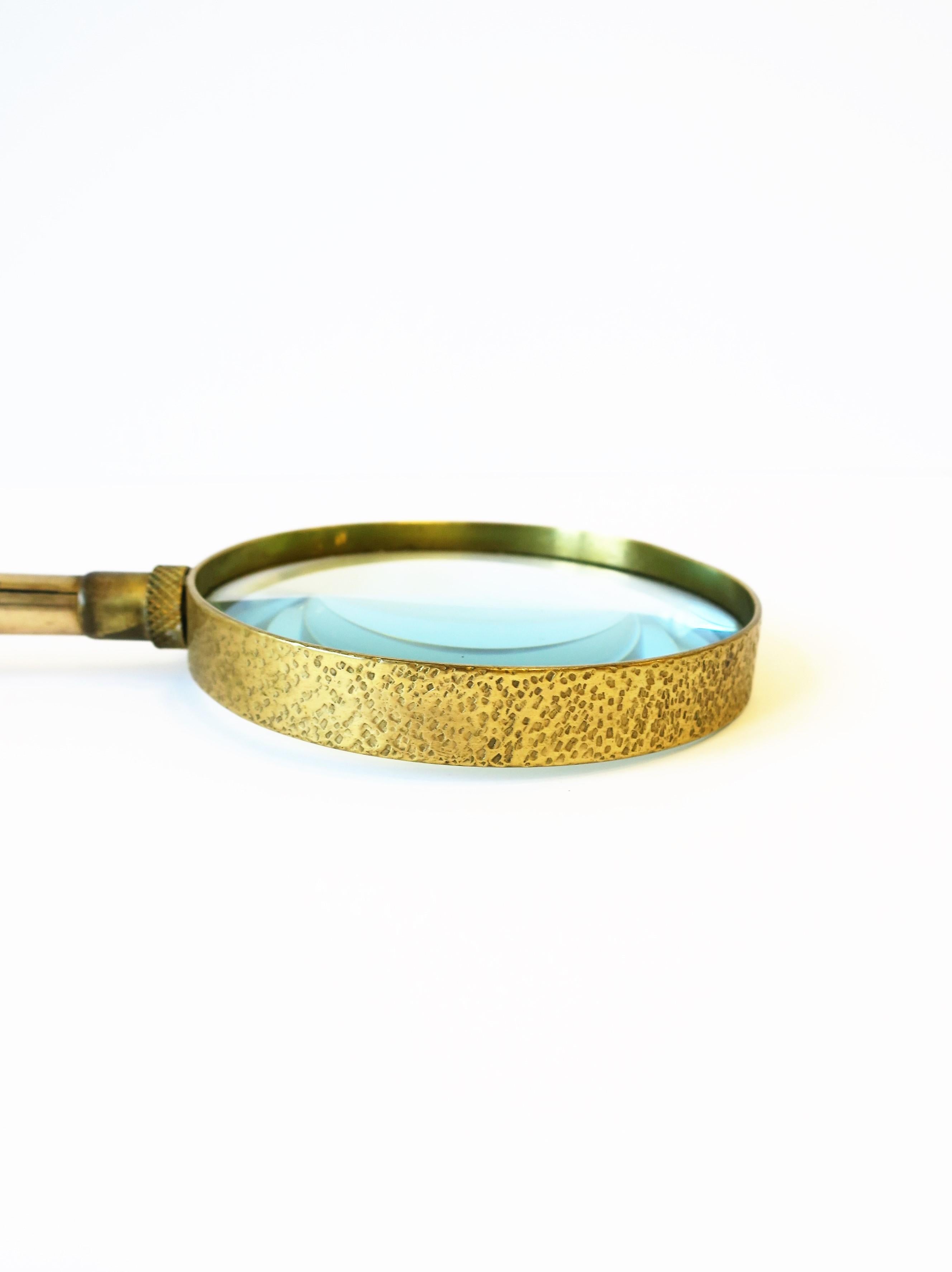 Brass and Abalone Seashell Magnifying Glass 3