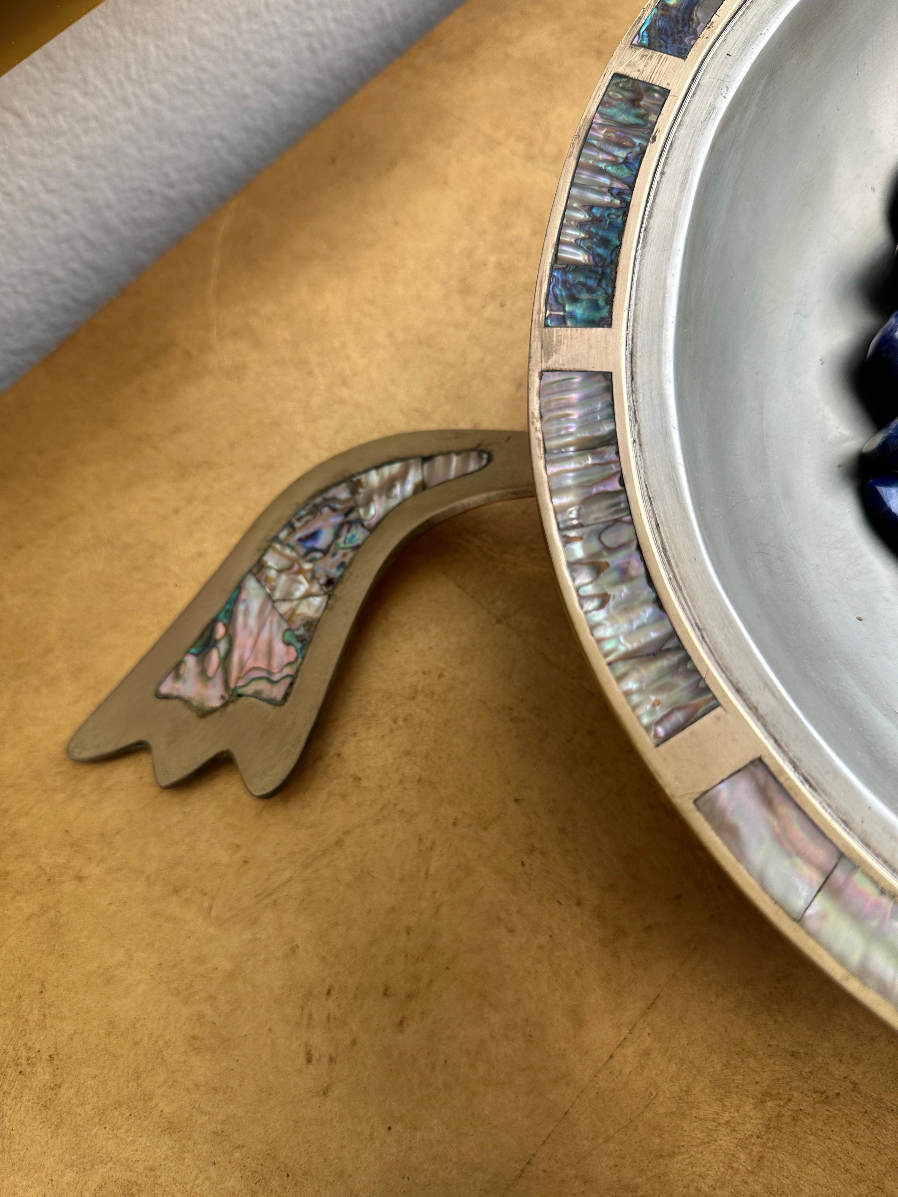Escultura de tortuga de latón y caparazón de abulón finales del siglo XX en venta