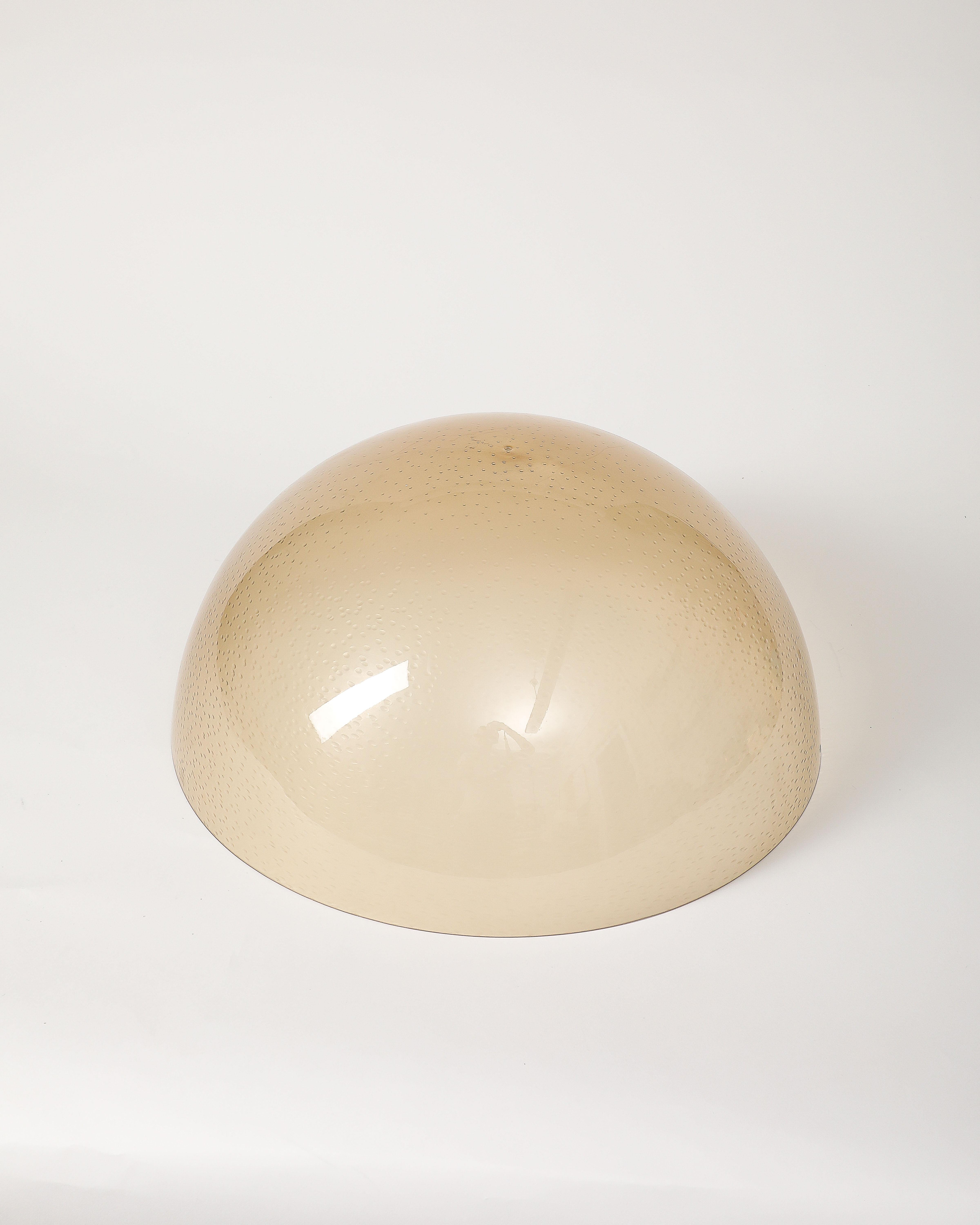 Brass and Acrylic Ceiling Light, Italy, c. 1960 10