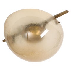 Brass and Acrylic Ceiling Light, Italy, c. 1960