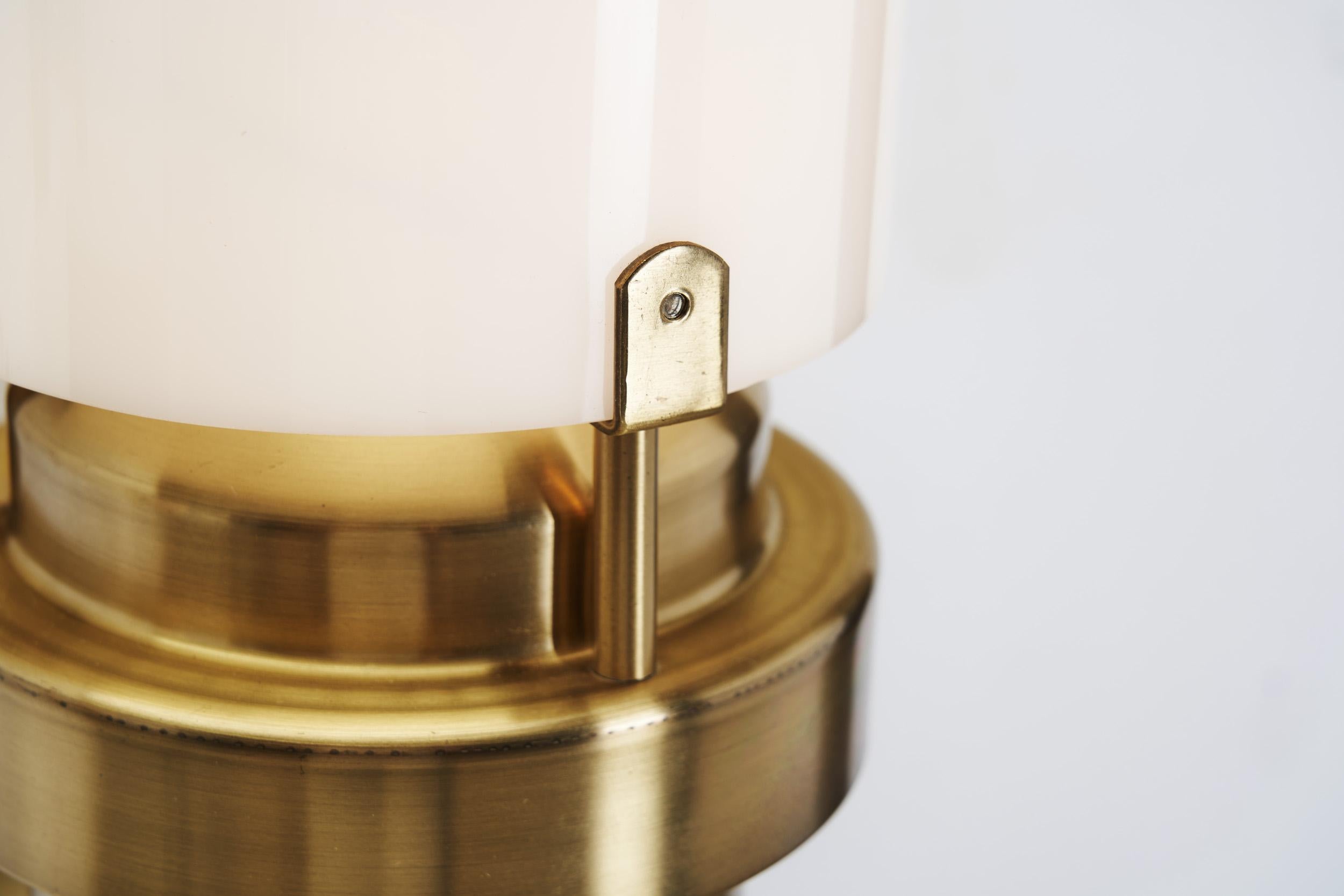 Brass and Acrylic Glass Wall Lamps by Stockmann Orno, Finland 1960s For Sale 7