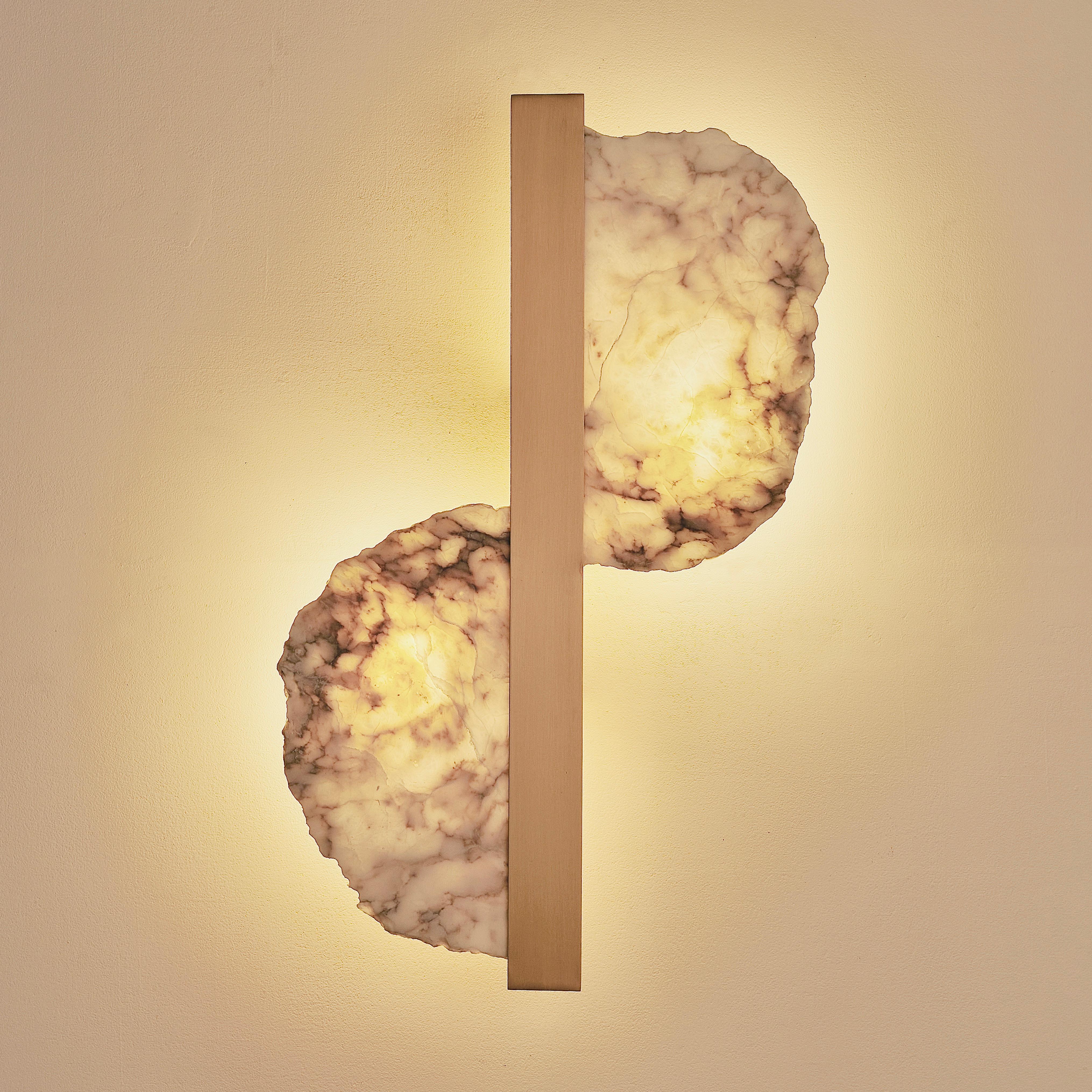 Aplique Eclipse de latón y alabastro by MATLIGHT Milano Otro en venta