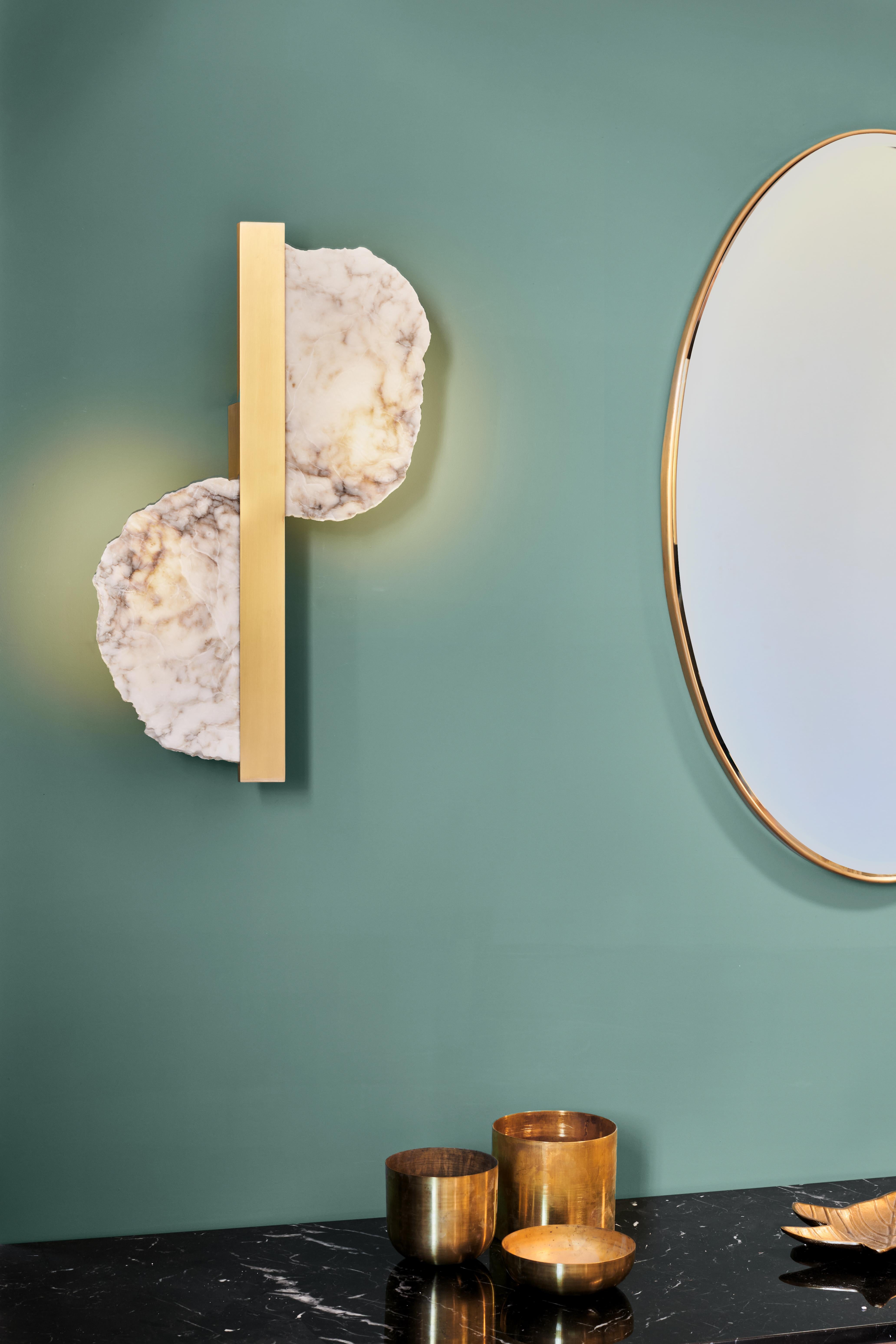 Aplique Eclipse de latón y alabastro by MATLIGHT Milano Siglo XXI y contemporáneo en venta