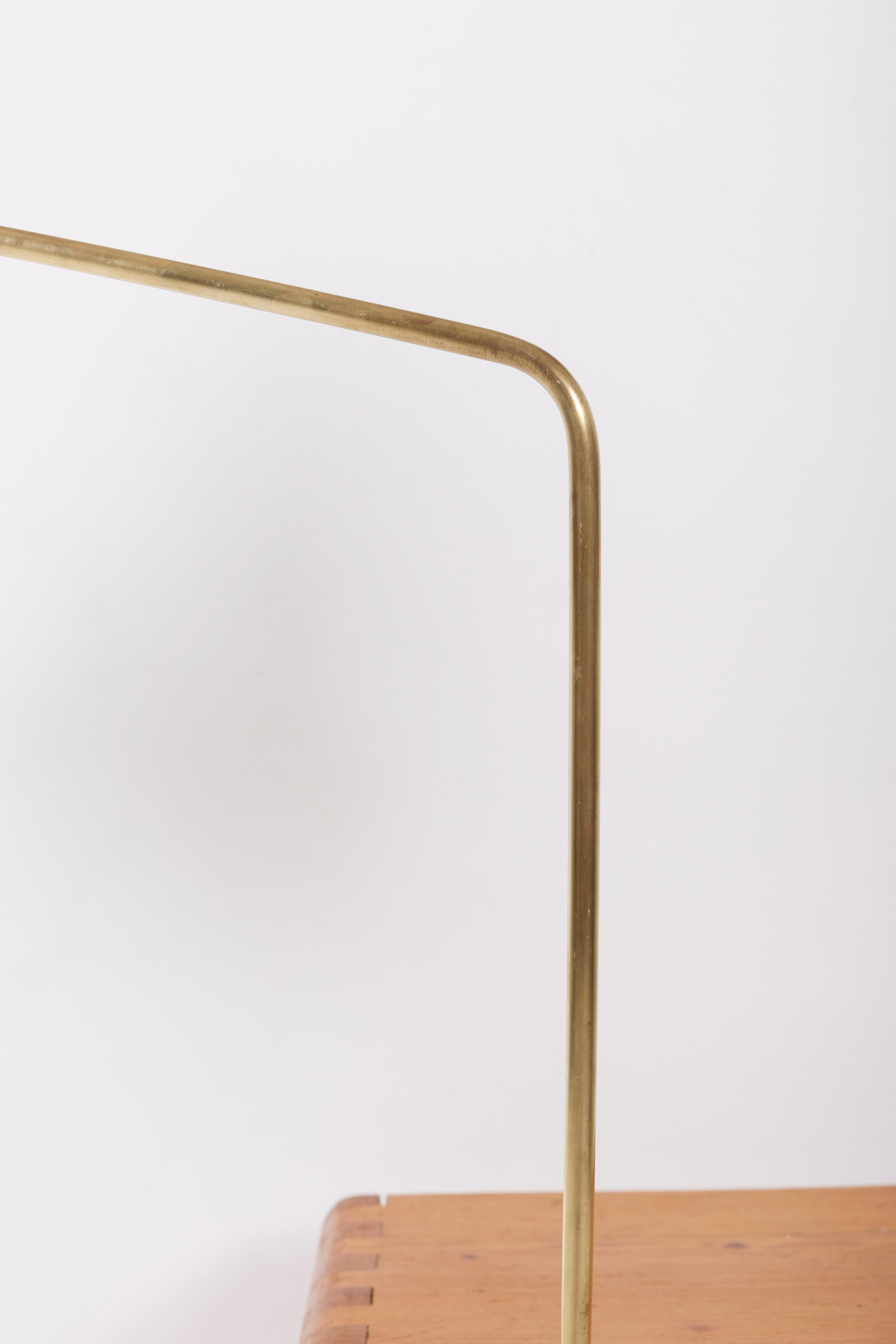 Aluminum Mid-century brass and aluminum lamp by french designer Pierre Guariche For Sale