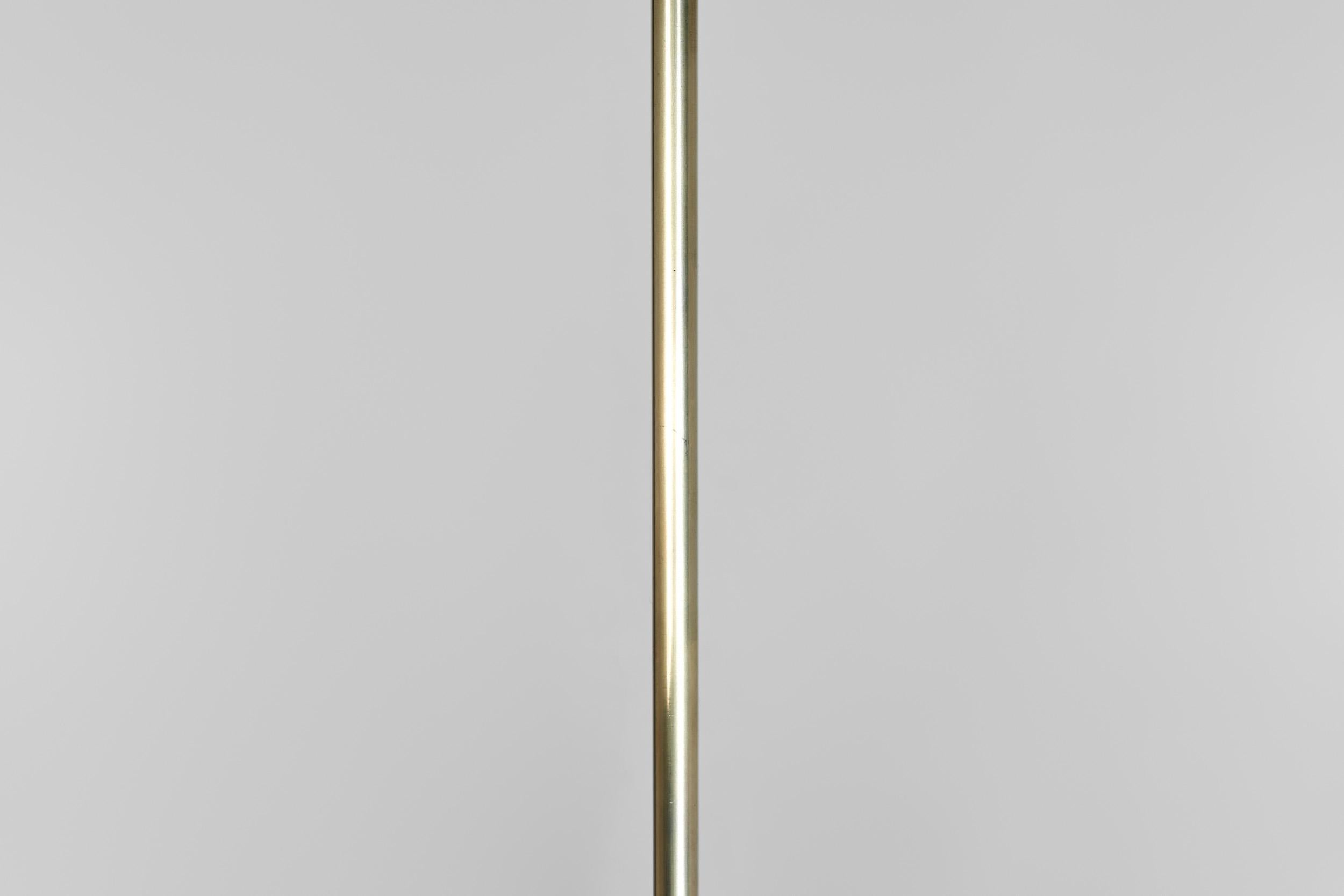 Brass and Amber Tinted Glass Hanging Lamp by Idman, Finland Mid 20th century For Sale 4