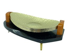 Nusssschalenständer aus Messing und Bakelit mit Fingern, Moderne der Mitte des Jahrhunderts, 1950er Jahre