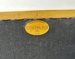 Brass and Bamboo Wall Mirror by Vivai Del Sud. Italy, 1970s