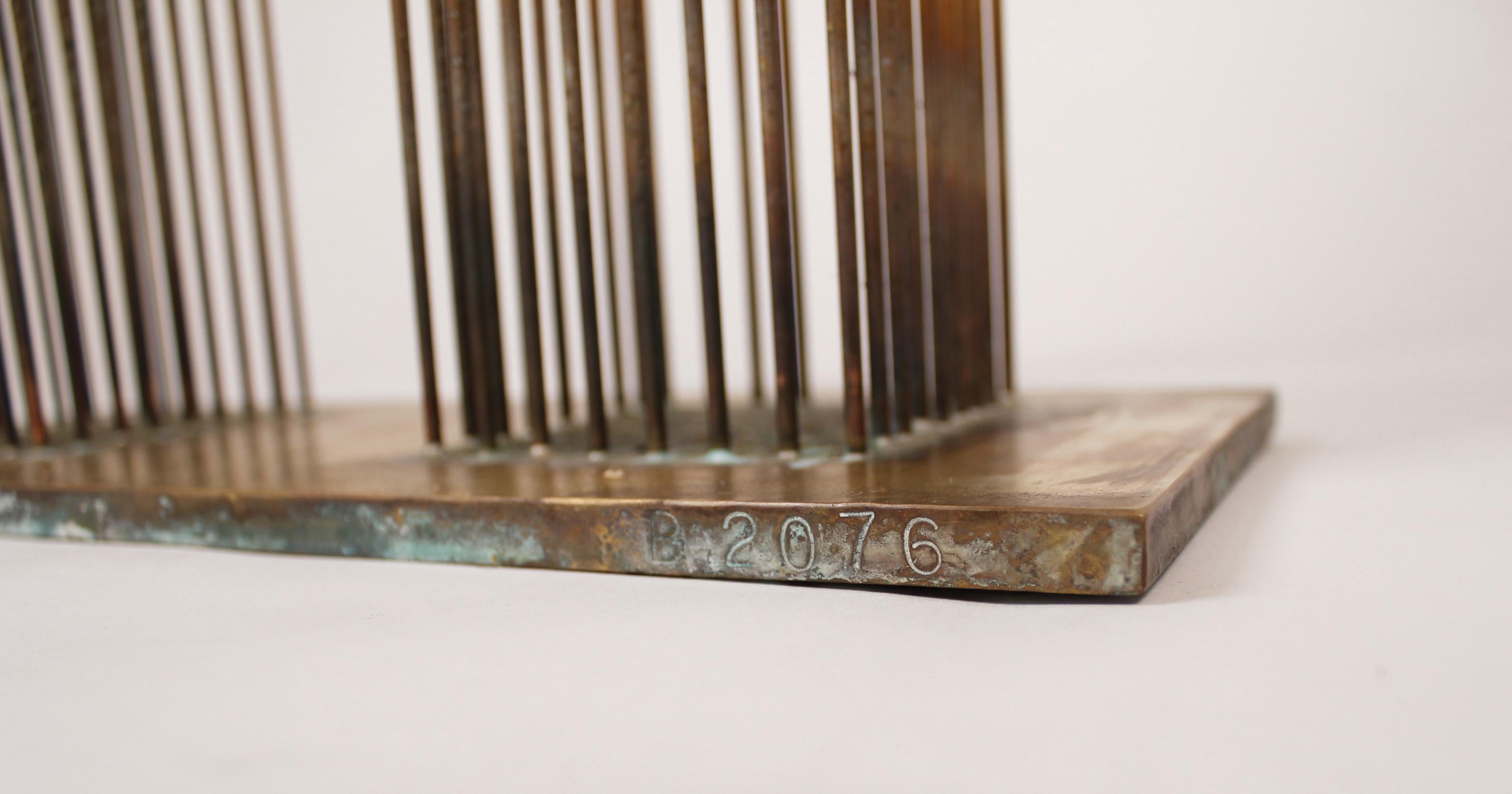 American Brass and Beryllium Copper Sonambinet Sounding Sculpture by Val Bertoia For Sale