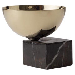 Nimbo Brass & Black Marble Mini Bowl