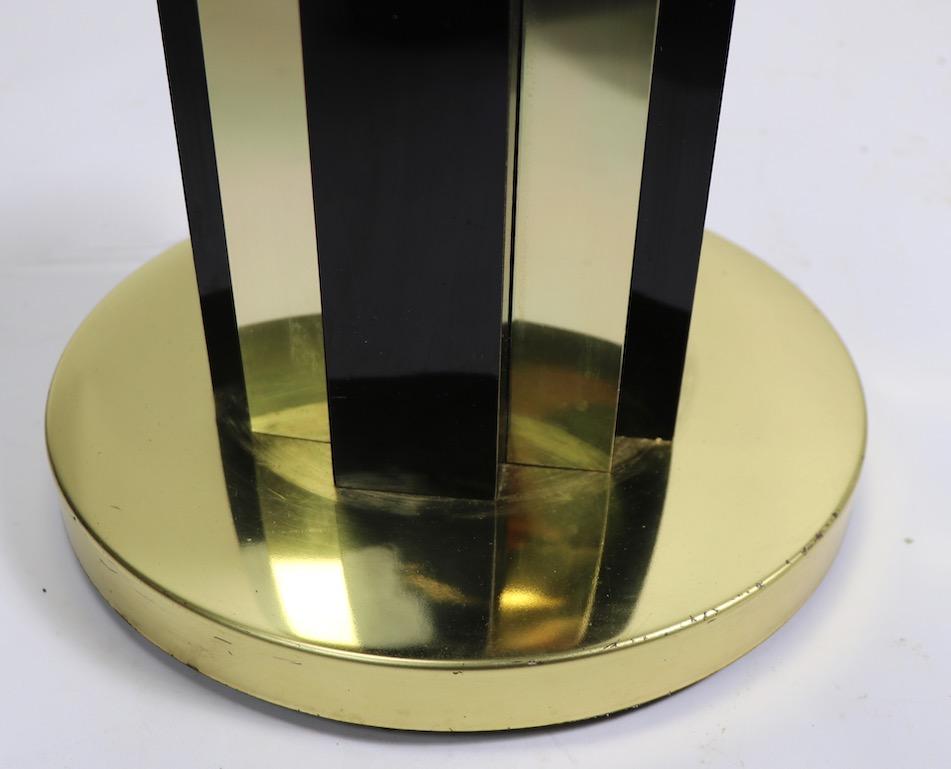 Brass and Black Skyscraper Floor Lamp after Springer For Sale 5