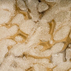 Lampada da parete o da incasso in ottone e vetro di Murano soffiato, anni '60