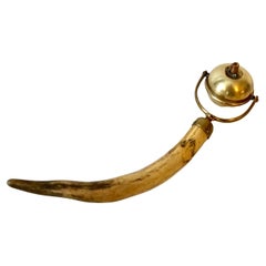 antique cigar lighter Brass and Bone Cigar Lighter