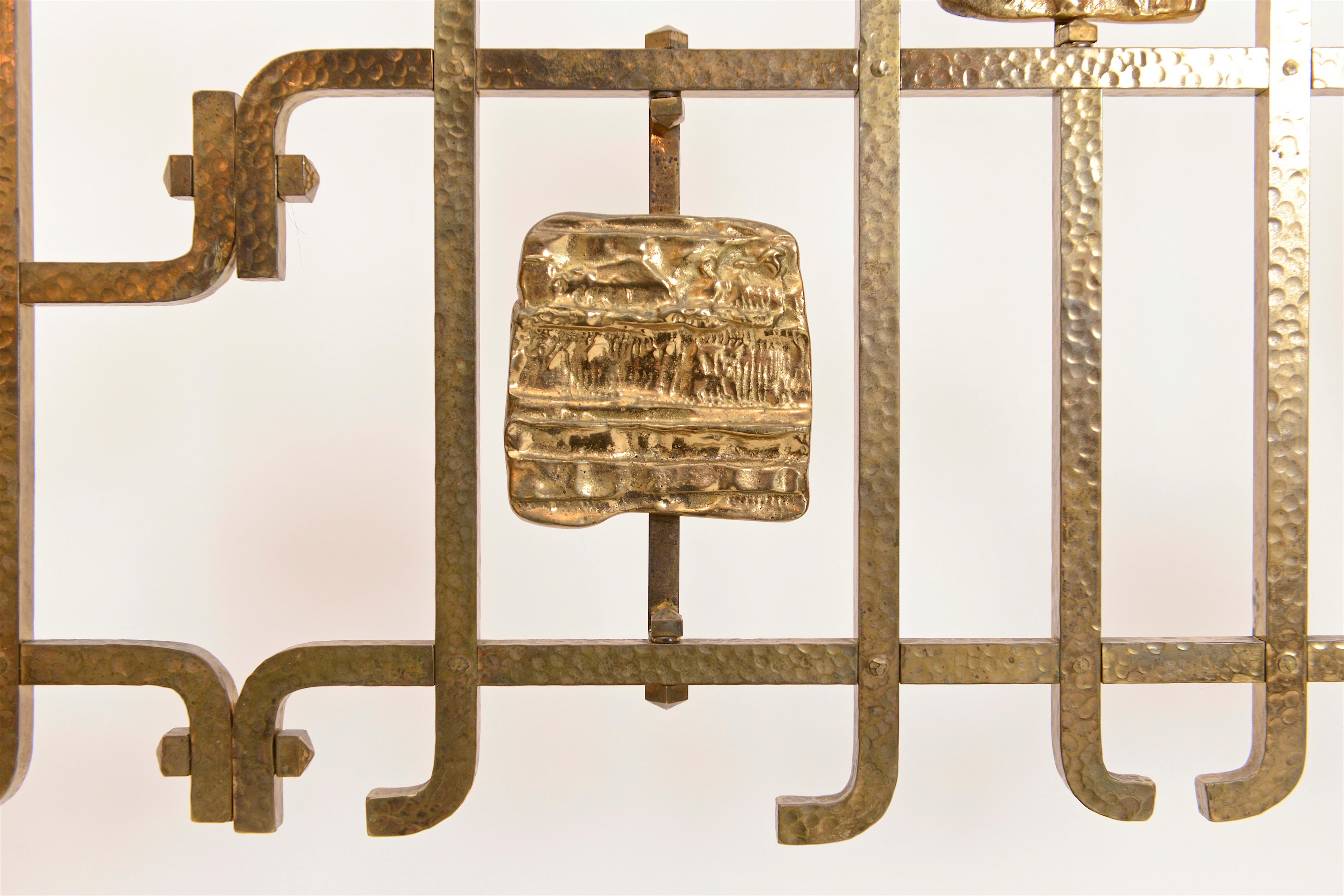 Brass and Bronze Bed by Osvaldo Borsani and Arnaldo Pomodoro, circa 1958 For Sale 1