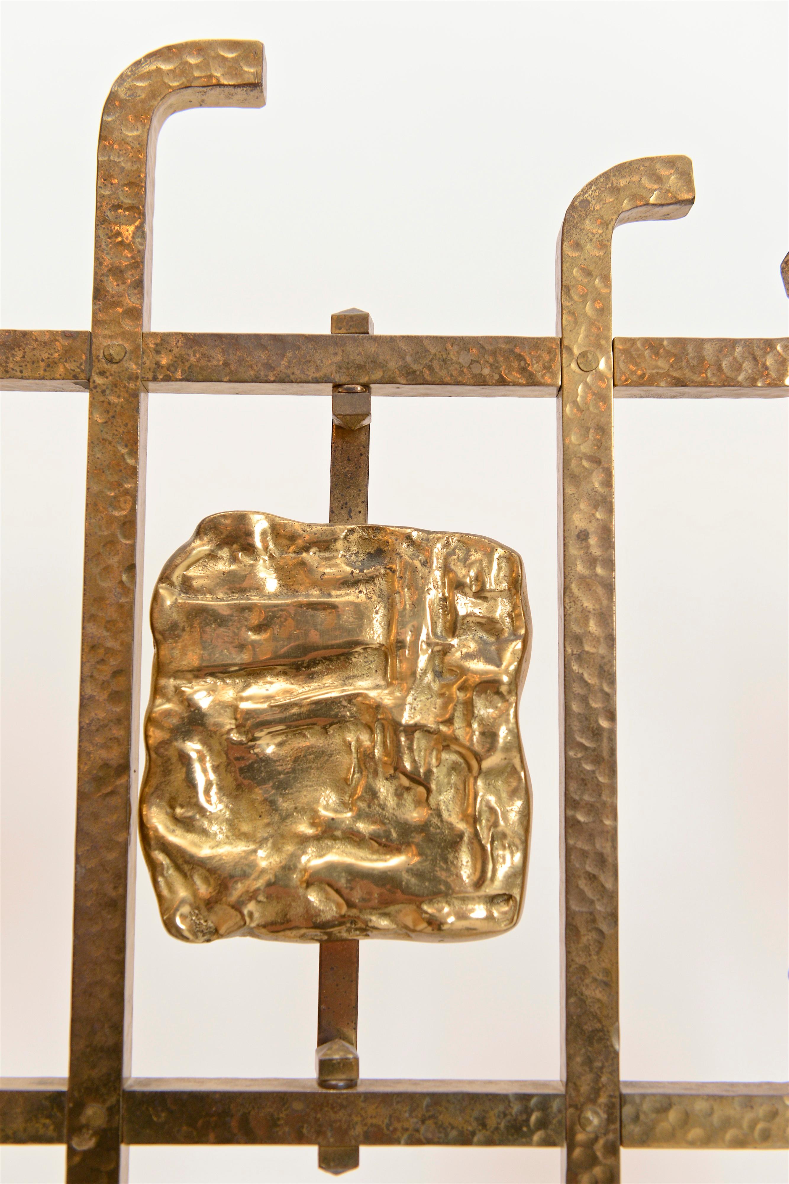 Brass and Bronze Bed by Osvaldo Borsani and Arnaldo Pomodoro, circa 1958 For Sale 2