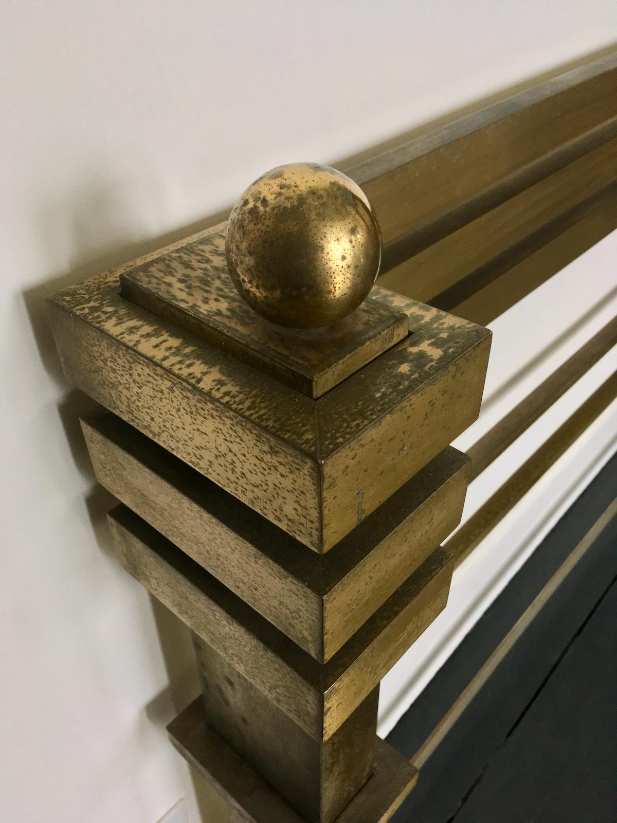 Cast Brass and Bronze Bed Frame Model 