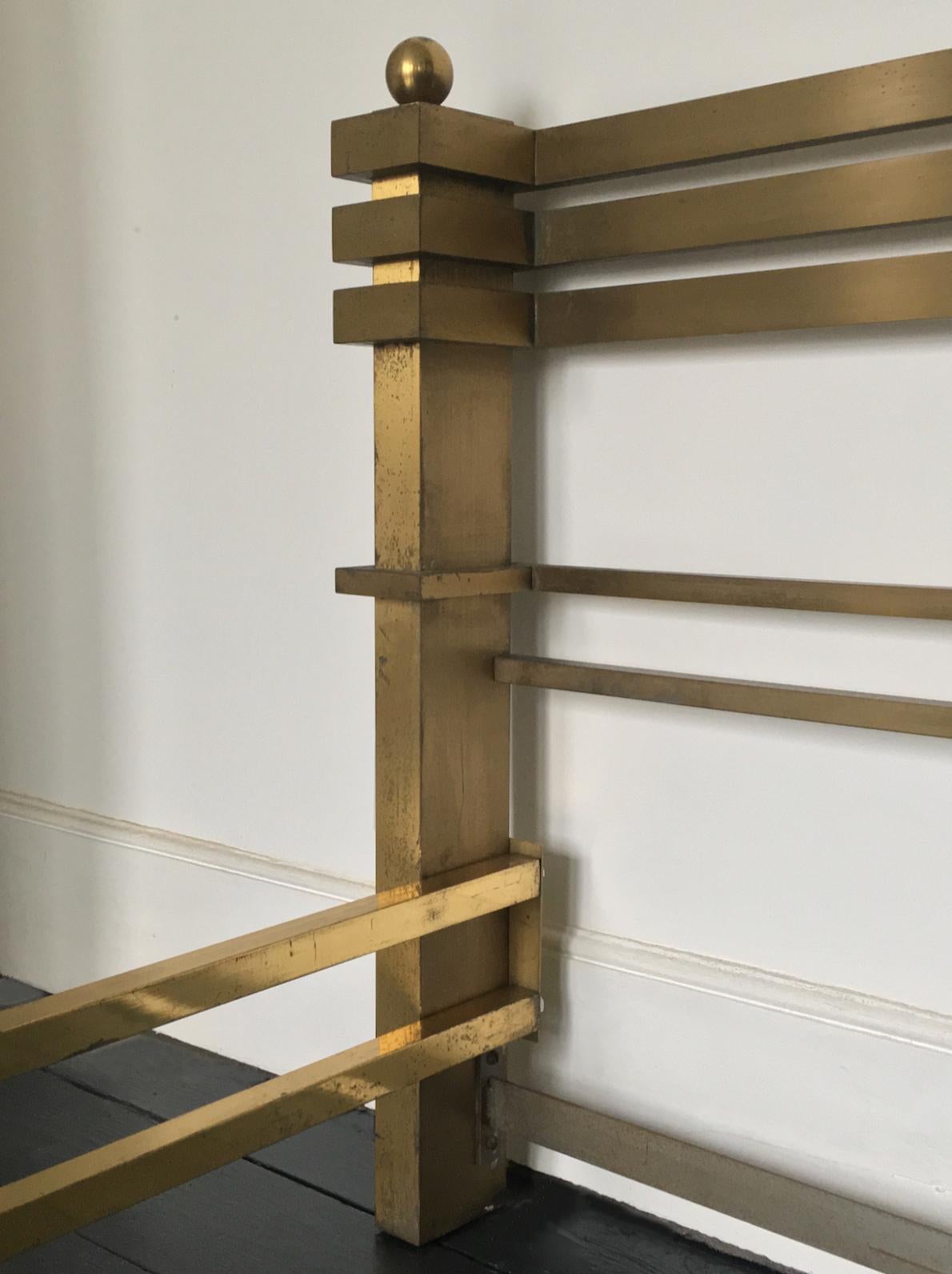 Metal Brass and Bronze Bed Frame Model 
