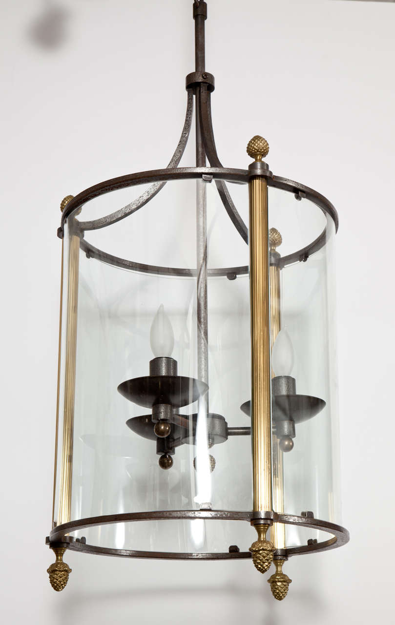 Brass and bronze lantern.