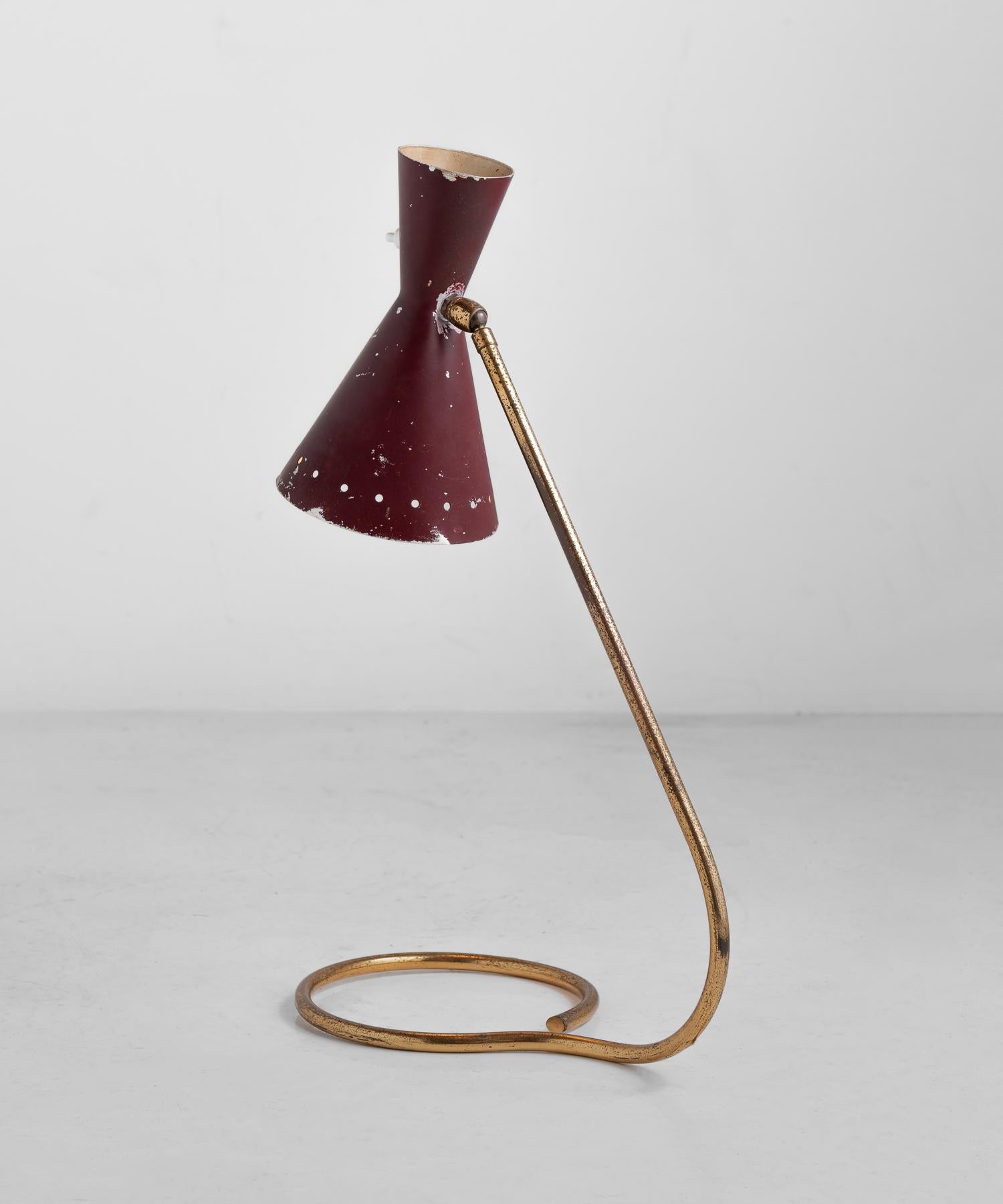 burgundy table lamps