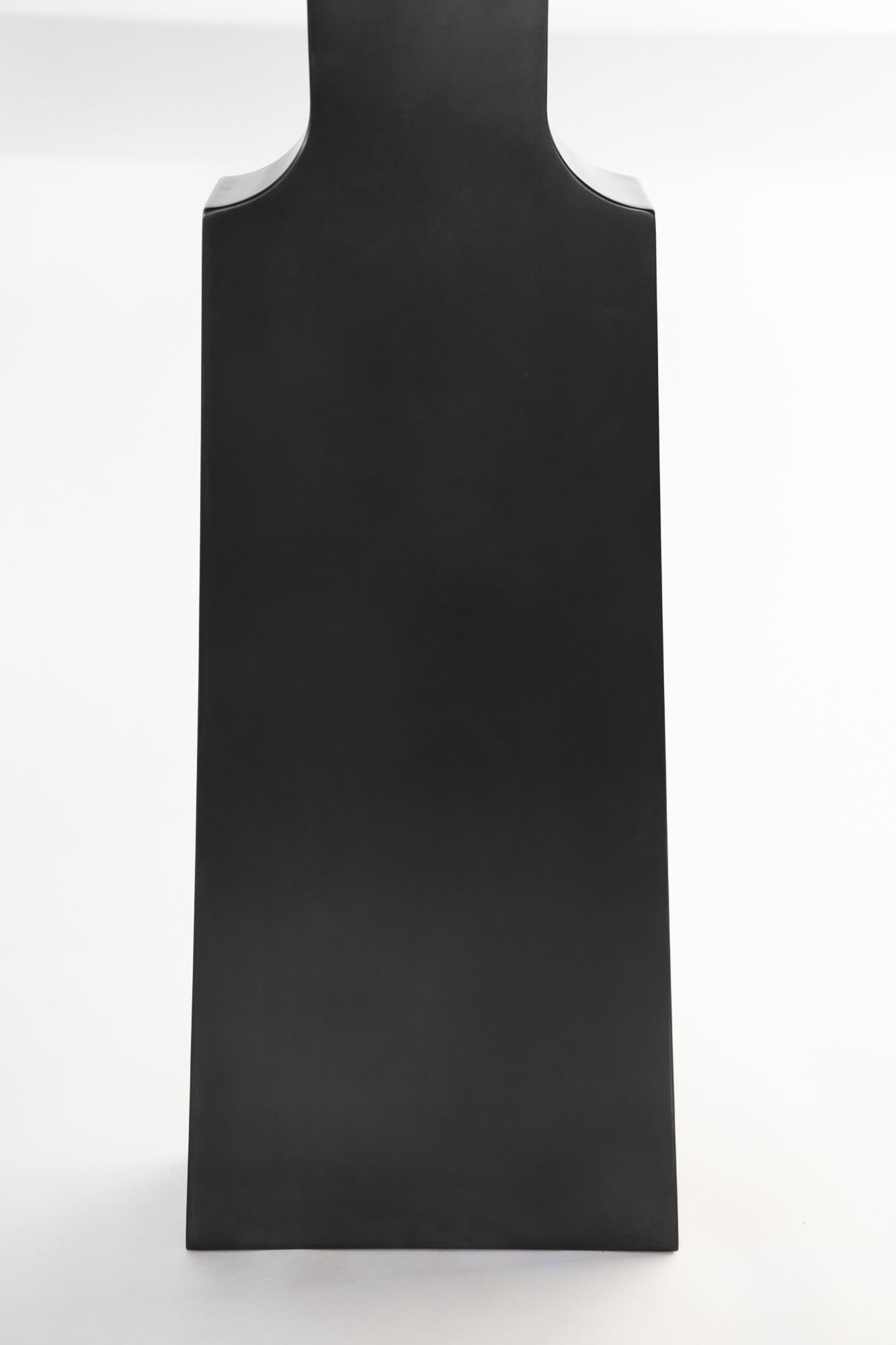 Burnished Steel & Burned Wenge Liah Console Table by Eichkorn In condizioni Nuovo in vendita a Geneve, CH