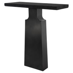 Burnished Steel & Burned Wenge Liah Console Table by Eichkorn