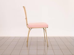 Stuhl aus Messing und Rohr aus den 1950er Jahren von Acácio Gil Borsoi, Brasilien, Moderne der Mitte des Jahrhunderts