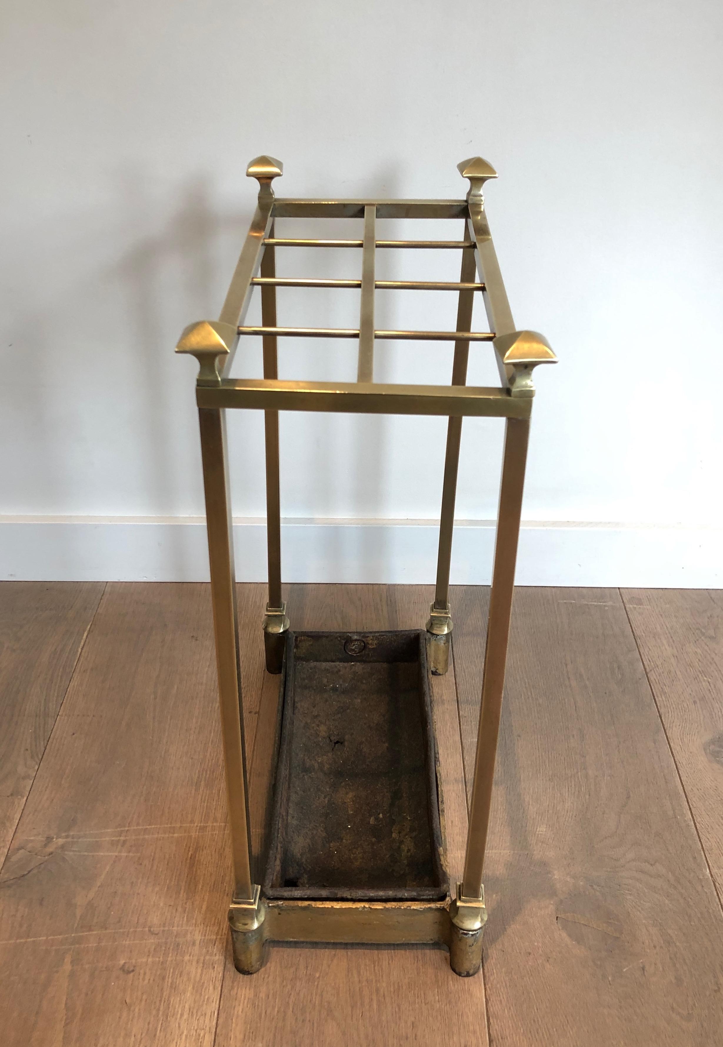 Brass and Cast Iron Umbrella Stand, French, circa 1900 For Sale 4