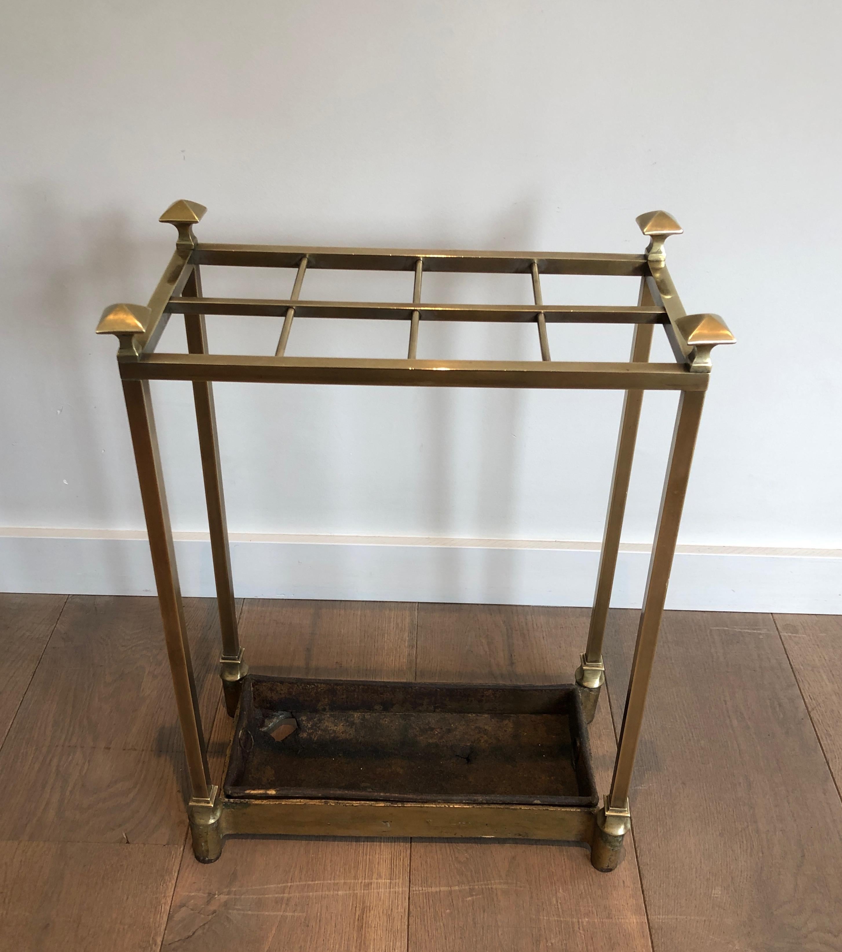 Brass and Cast Iron Umbrella Stand, French, circa 1900 For Sale 5