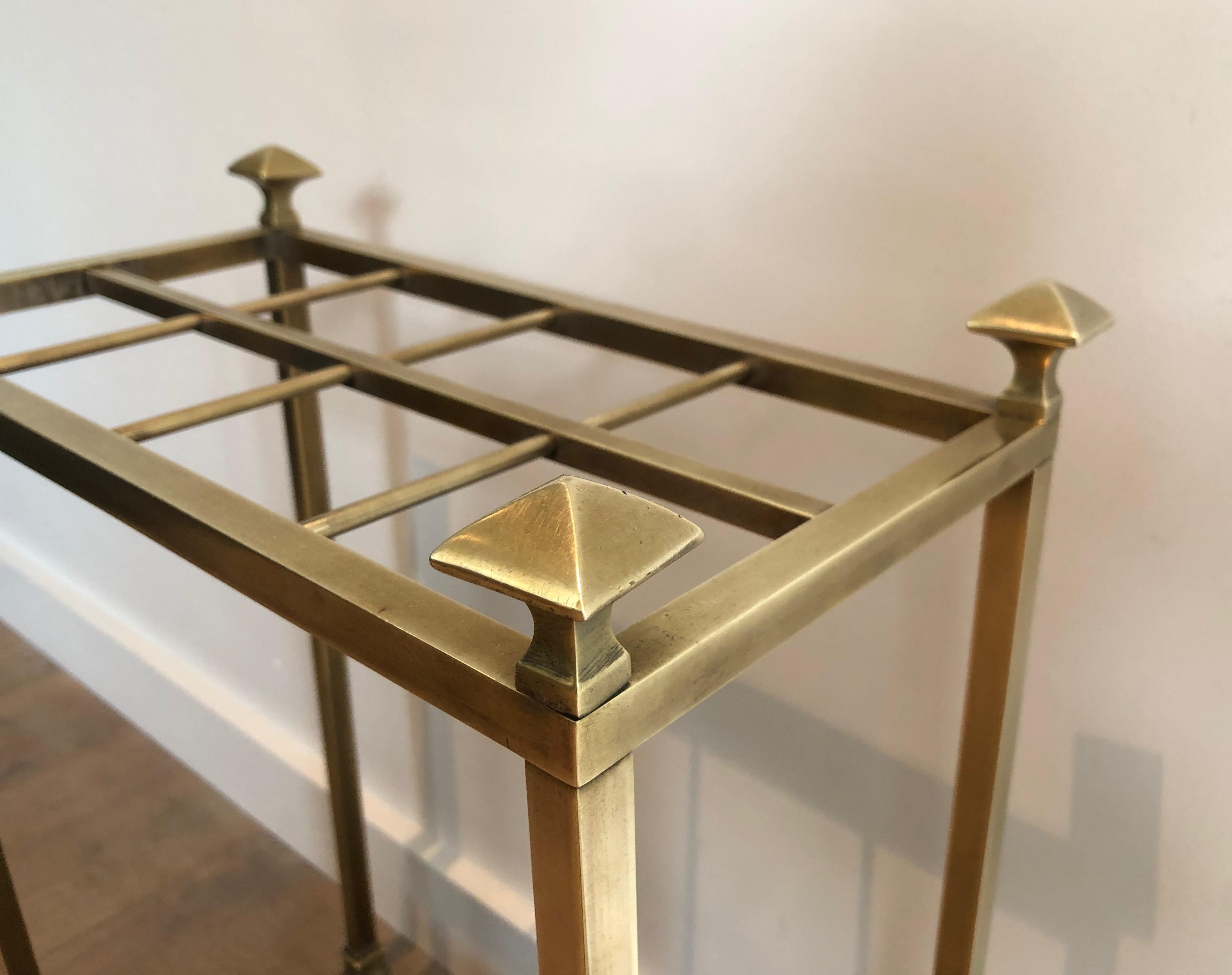 Early 20th Century Brass and Cast Iron Umbrella Stand, French, circa 1900 For Sale