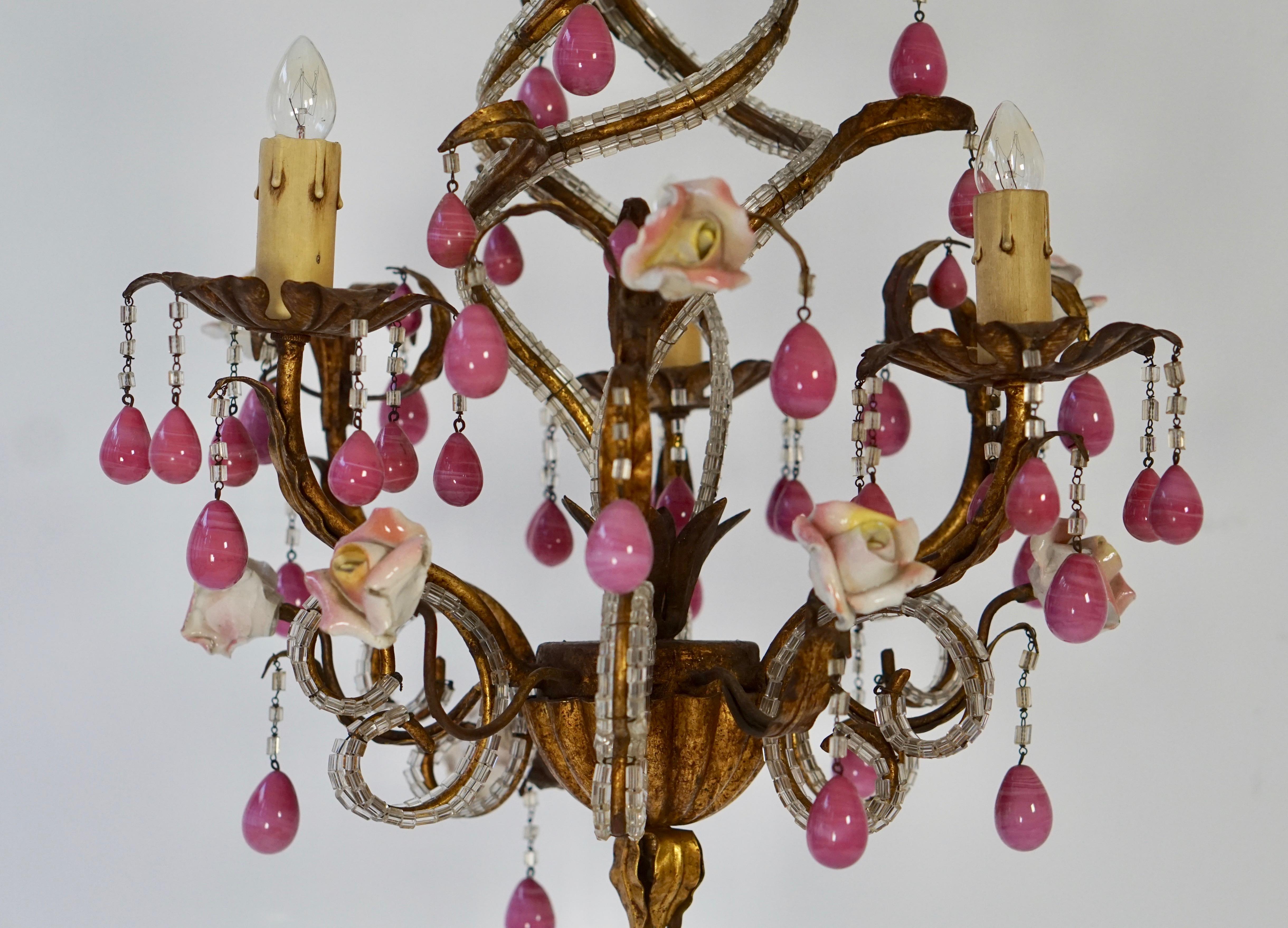 italian ceramic chandelier