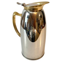 Brass and Chrome Bar or Juice Insulated Pitcher