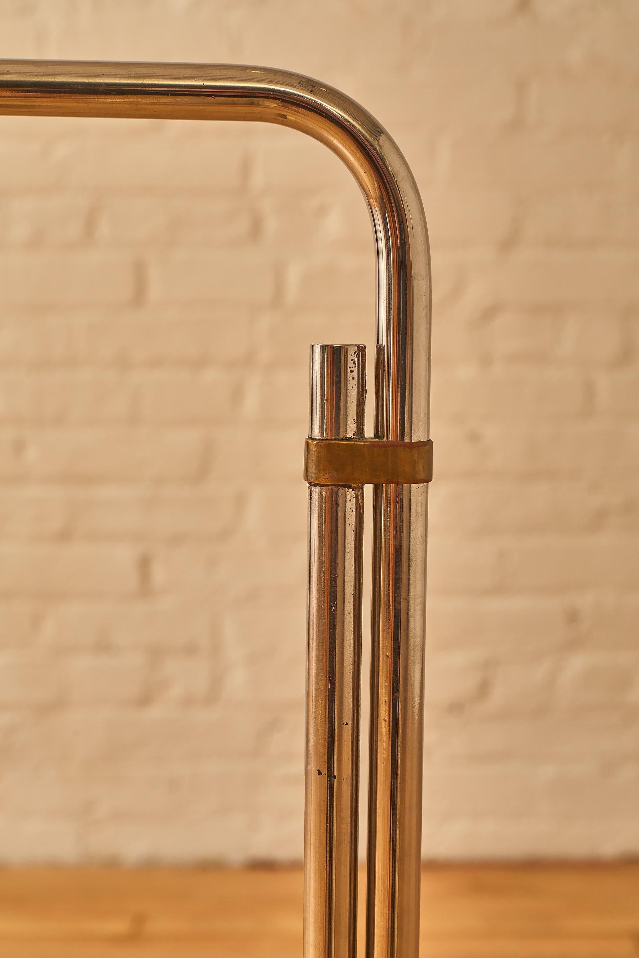 20th Century Brass and Chrome Floor Lamp by Cedric Hartman