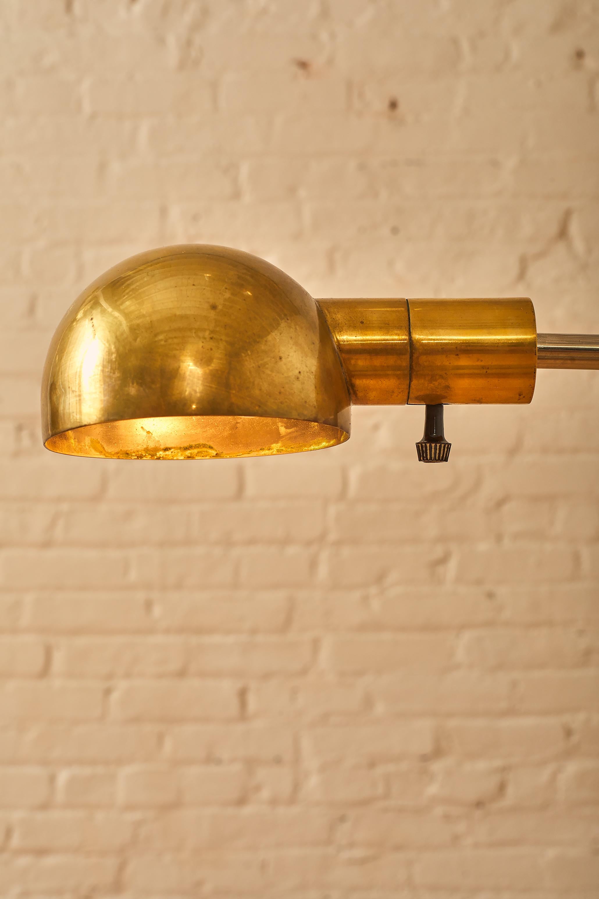 Brass and Chrome Floor Lamp by Cedric Hartman 1