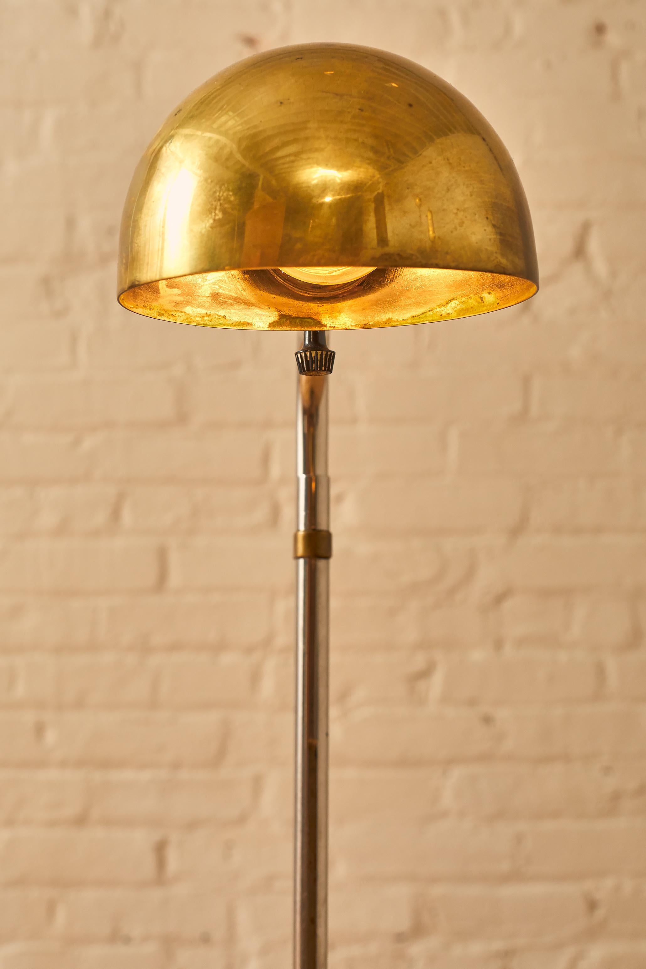 Brass and Chrome Floor Lamp by Cedric Hartman 3