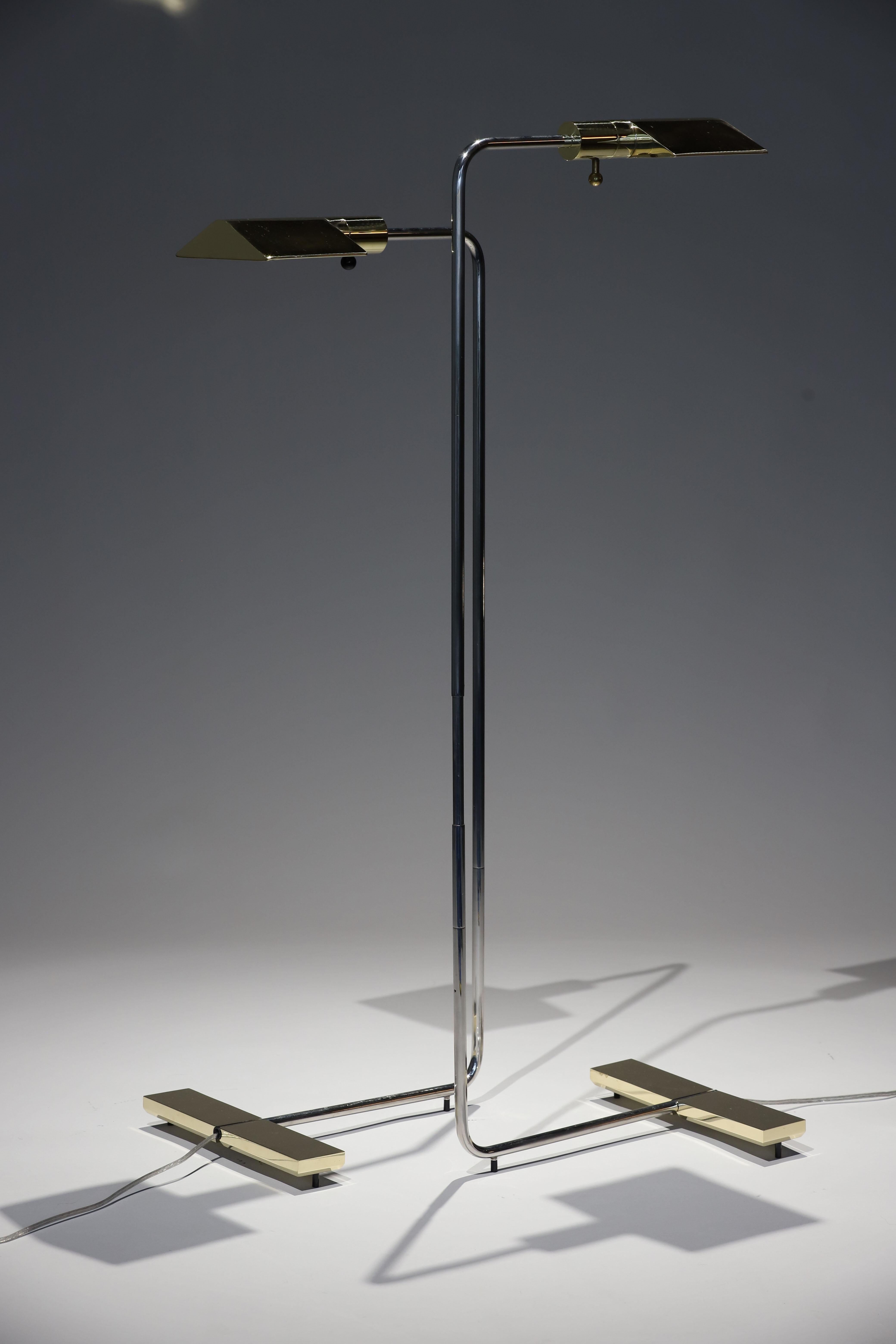 Brass and Chrome Floor Lamps by Cedric Hartman 7