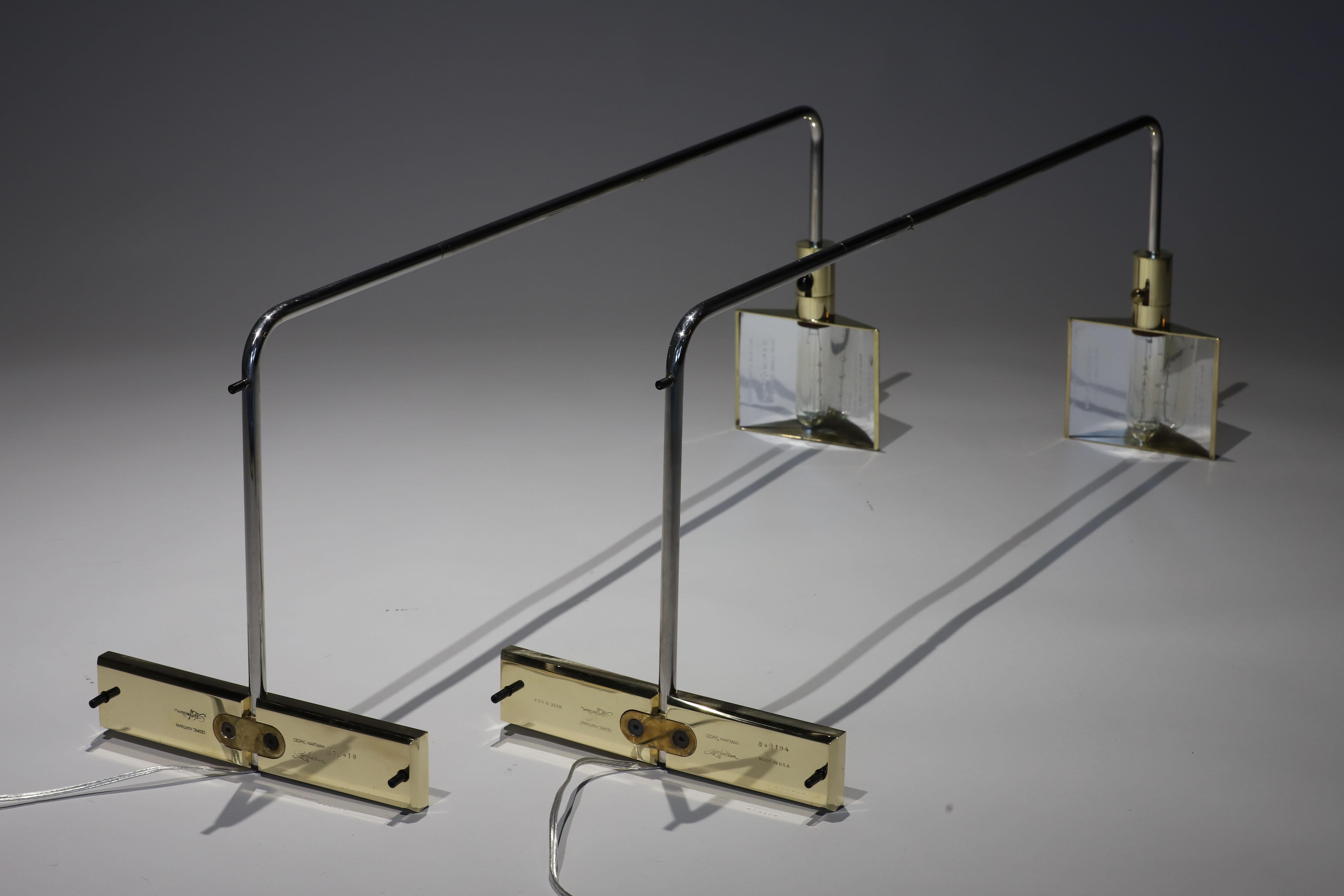 Brass and Chrome Floor Lamps by Cedric Hartman 12