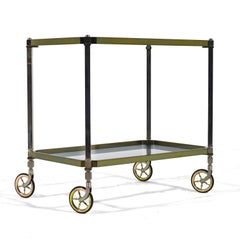 Brass and Chrome Serving Cart