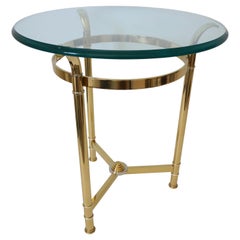 Table d
appoint en laiton et chrome par Mastercraft