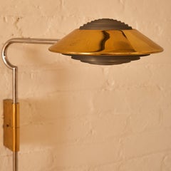 Brass and Chrome Wall Sconces by Cedric Hartman