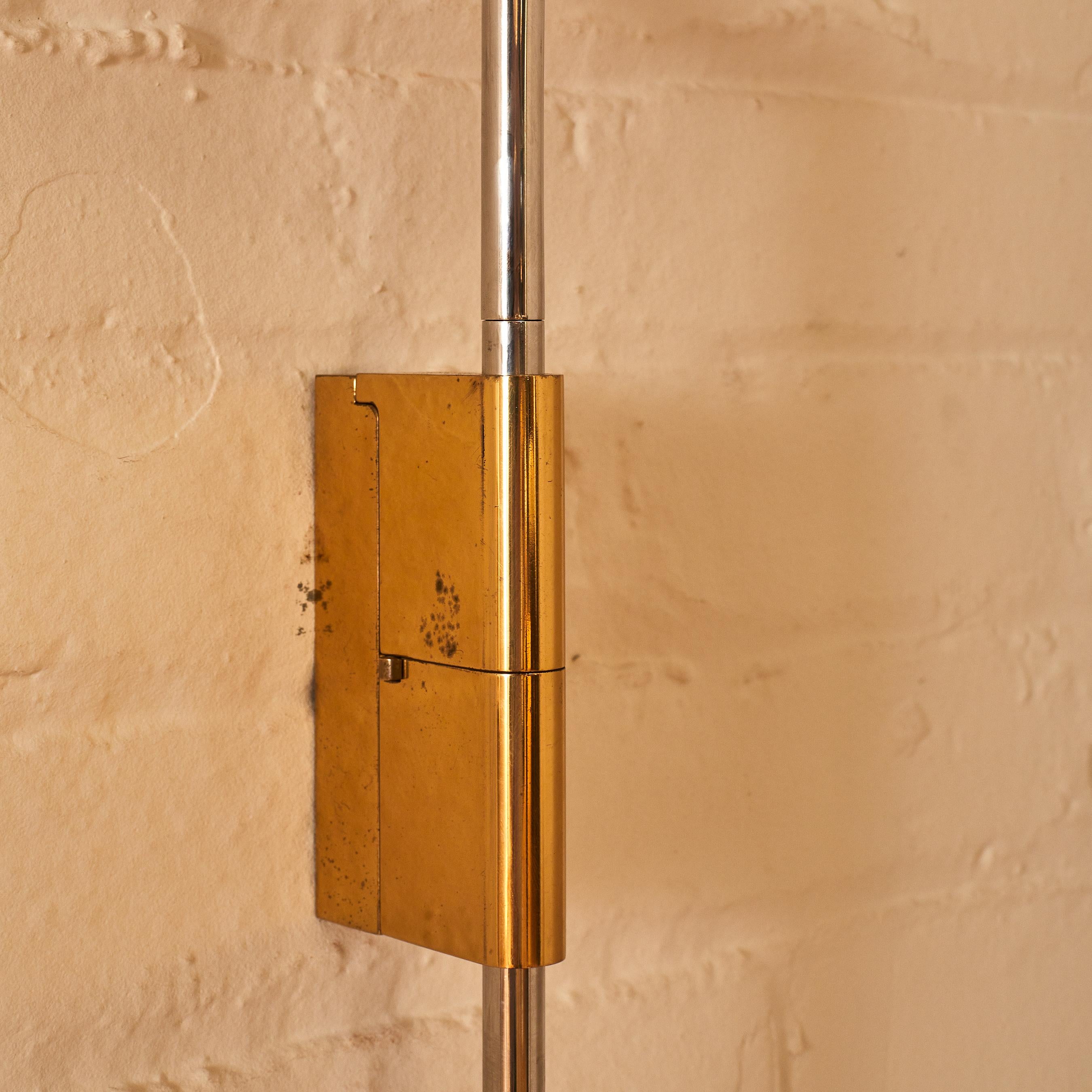 20th Century Brass and Chrome Wall Sconces by Cedric Hartman