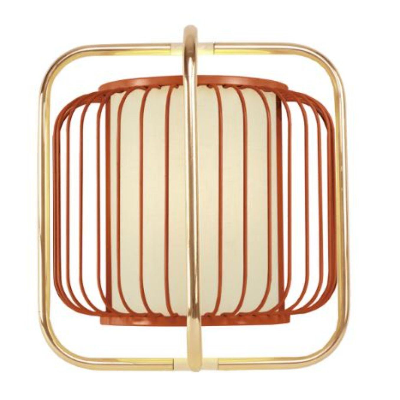 Contemporary Brass and Cobalt Jules Wall Lamp by Dooq For Sale