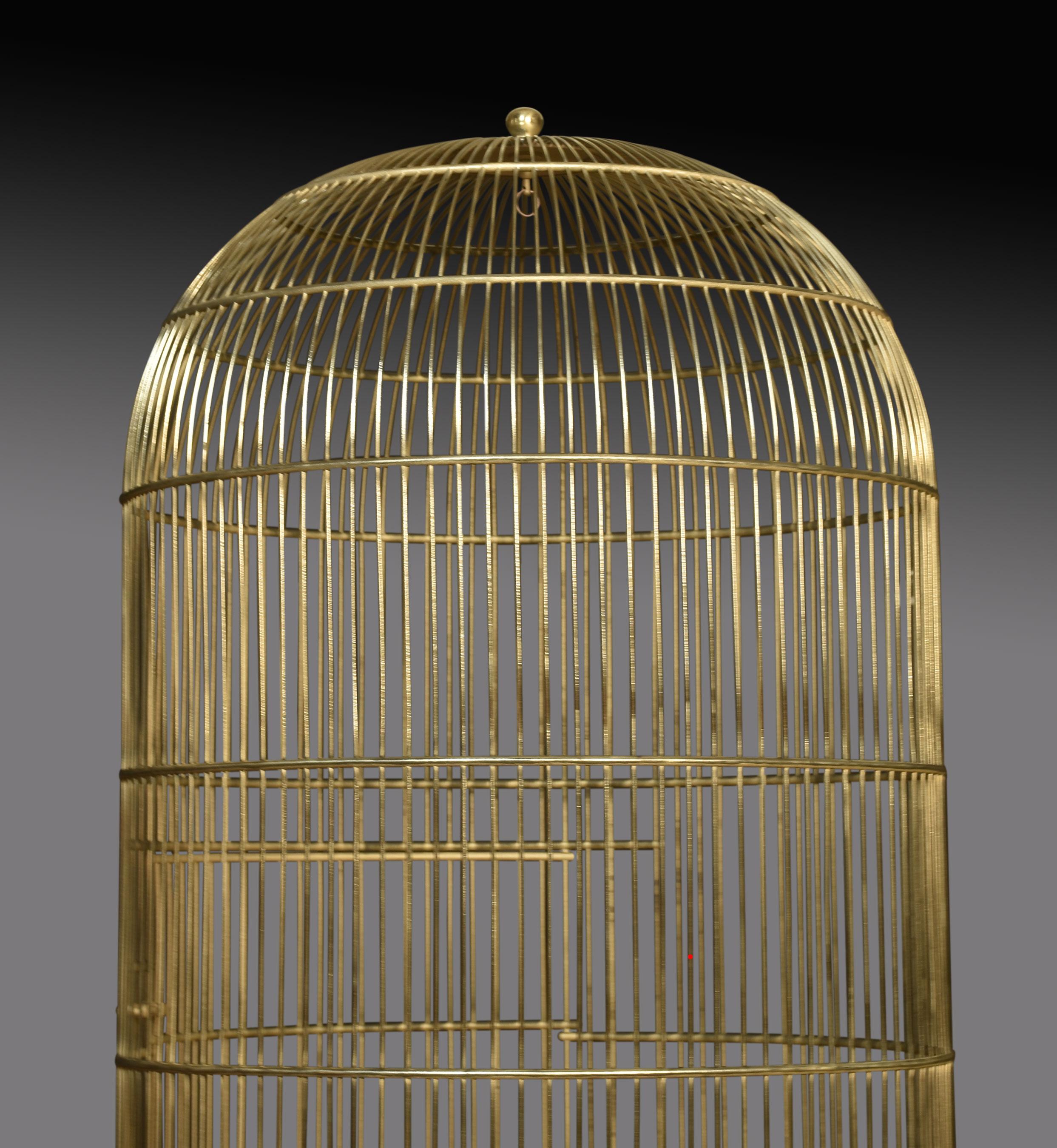 Brass and Copper Bird Cage In Good Condition In Cheshire, GB