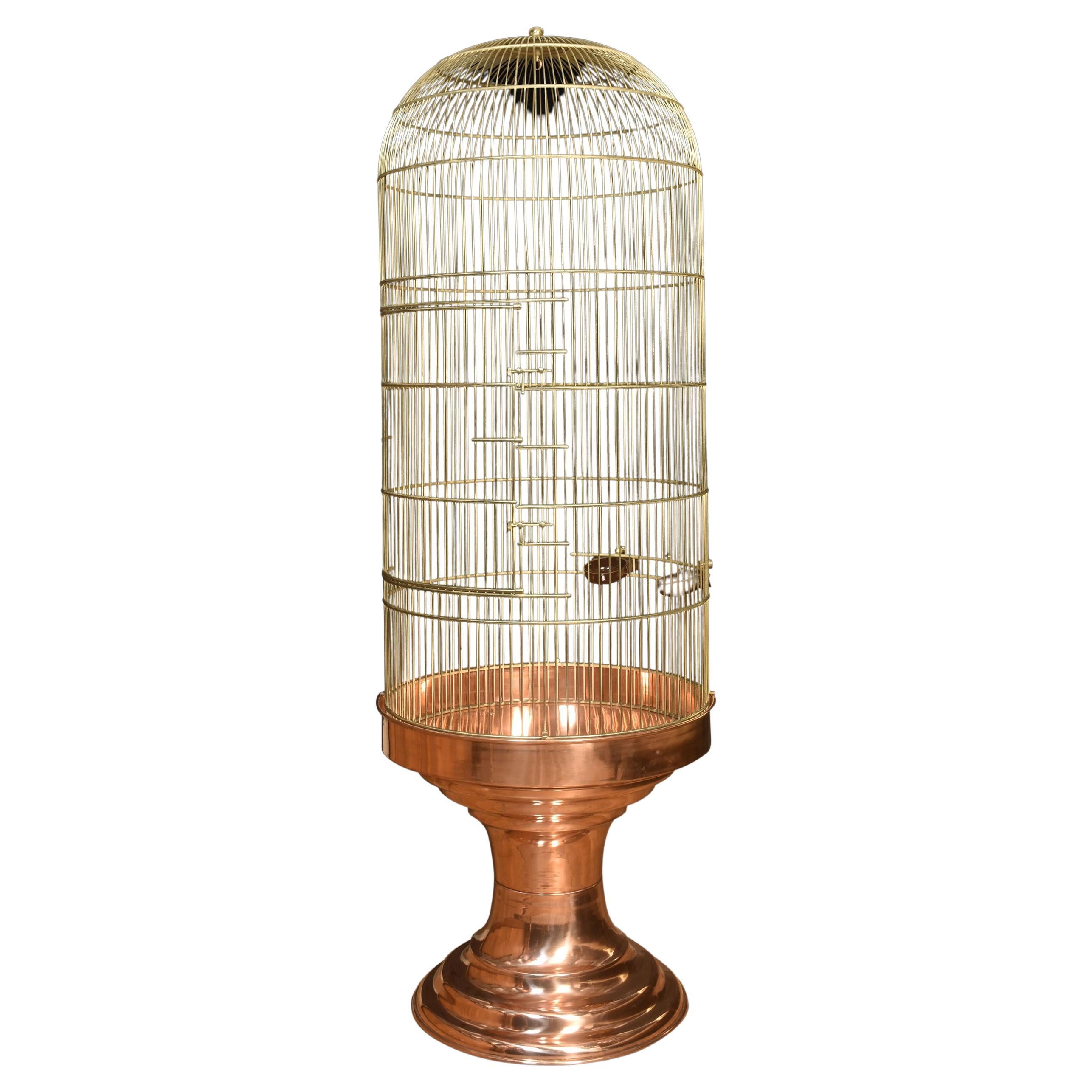 Brass and Copper Bird Cage
