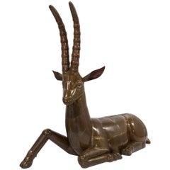 Brass and Copper Ibex by Sergio Bustamante Mexico, 1970s
