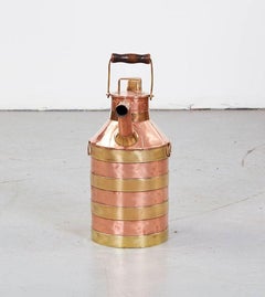 Brass and Copper Milk Can